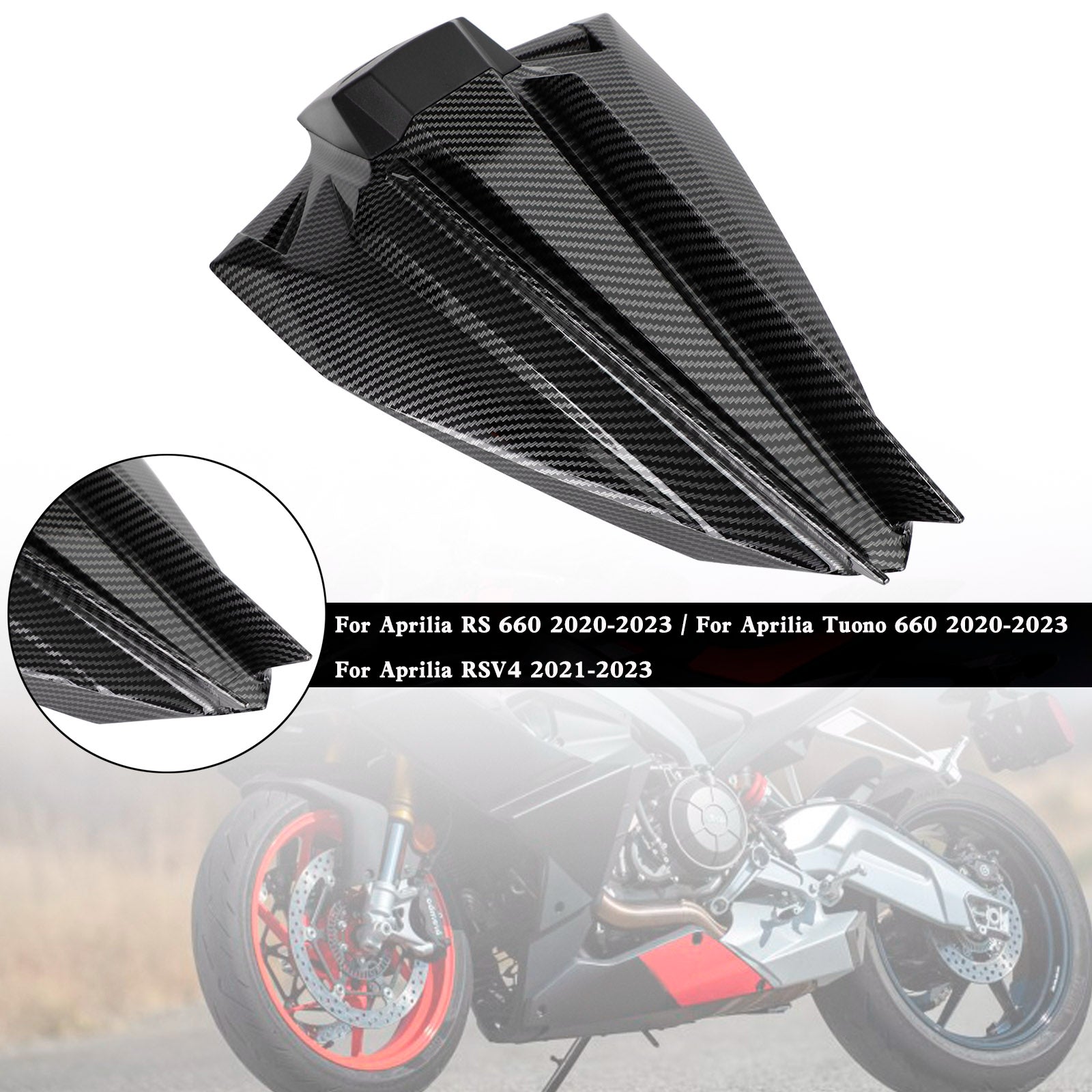 Capot de carénage de couverture de siège arrière Aprilia RSV4 2021-2023