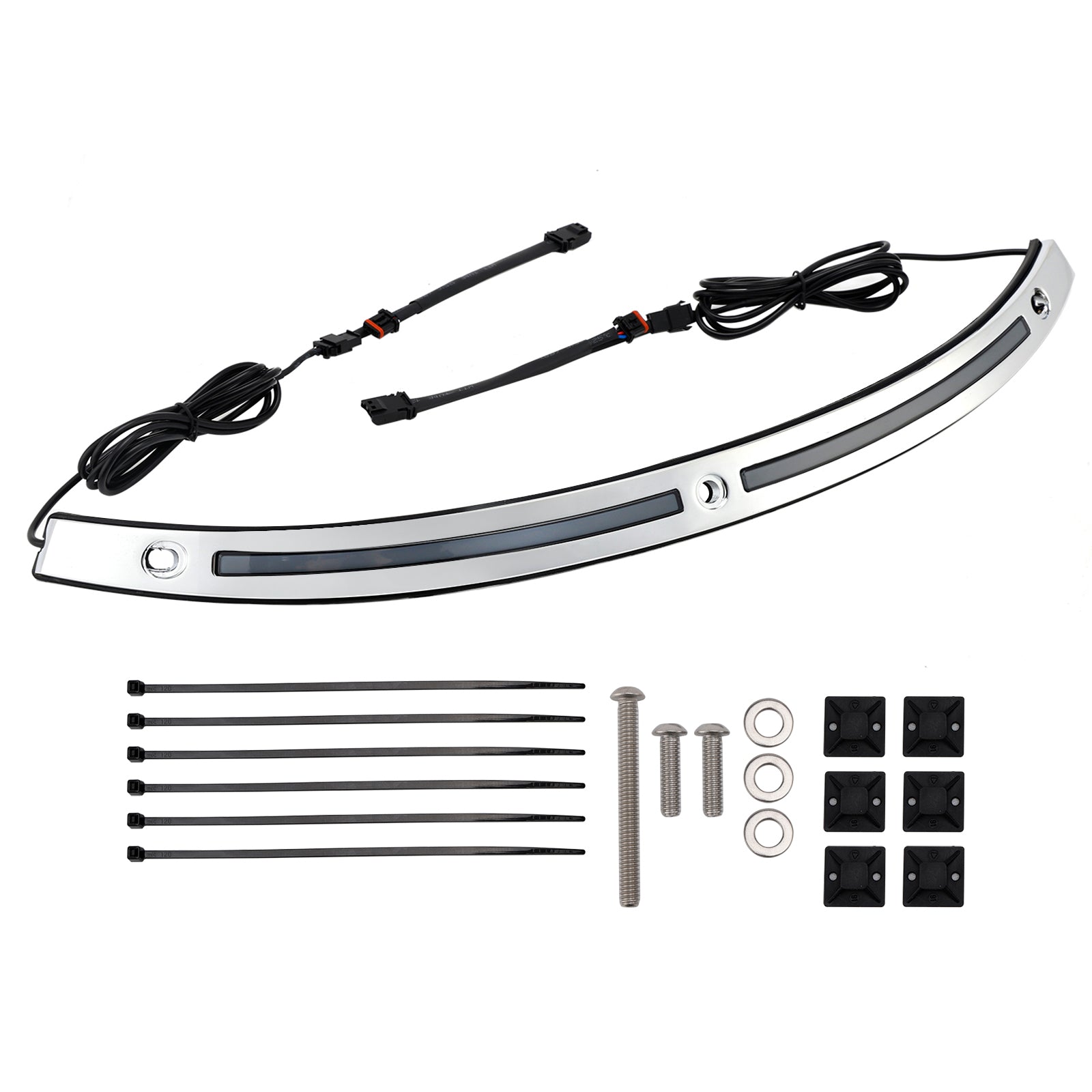 2014+Touring Electra Glide Street Glide Ultra Limited LED Running Turn Signal Light Windshield Trim