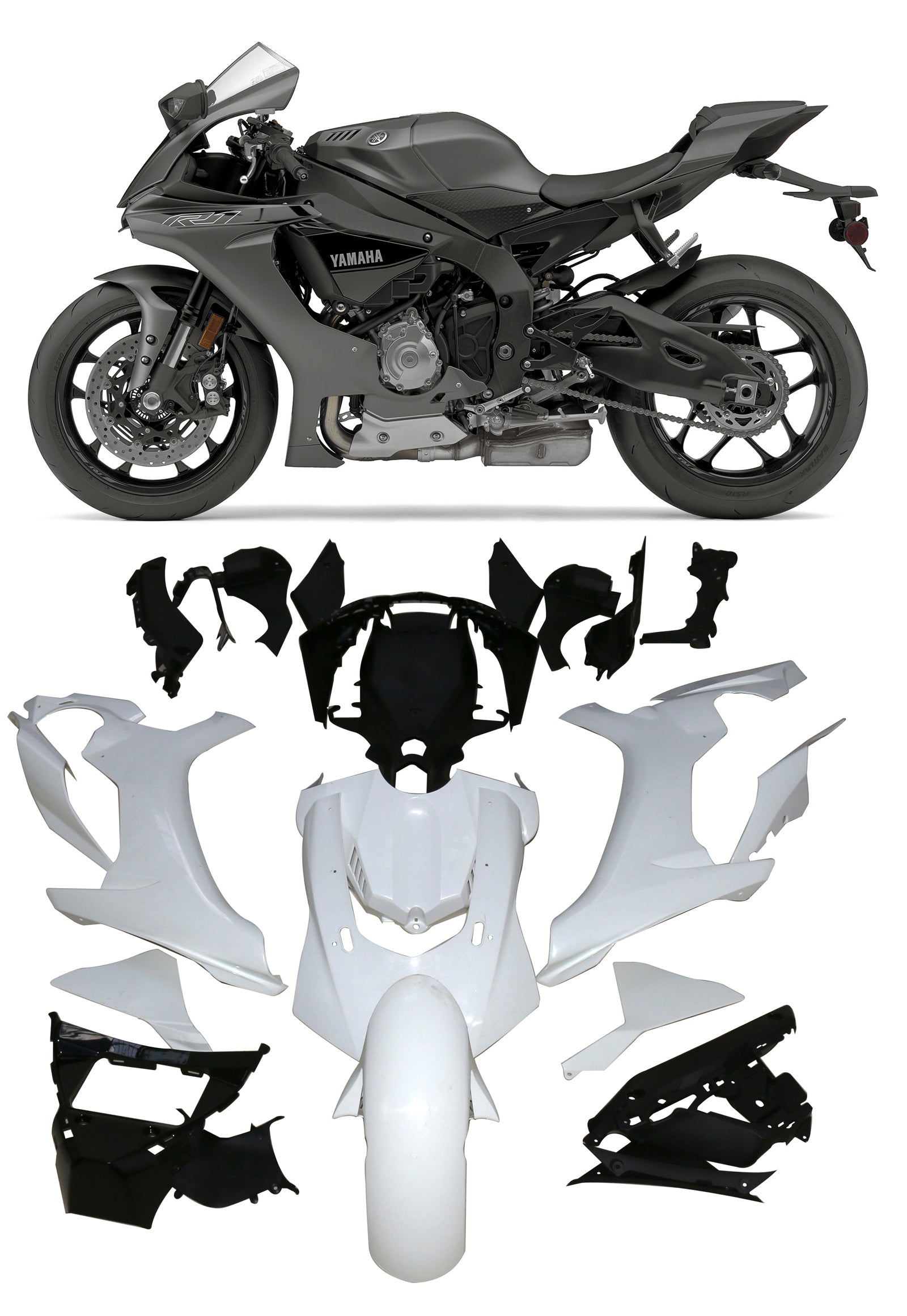 2015-2019 Yamaha YZF 1000 R1 Injection Fairing Kit Bodywork Plastic ABS