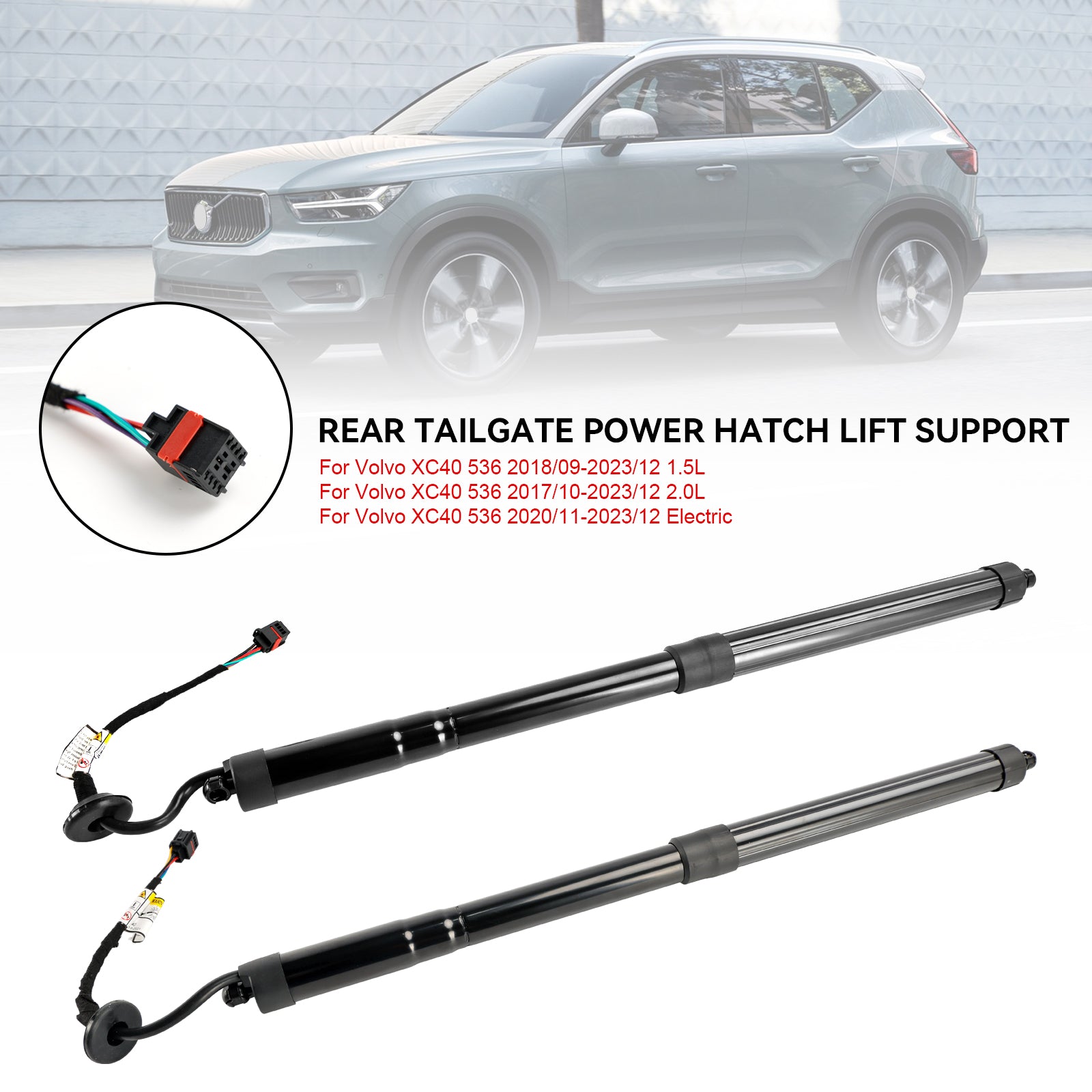 2PCS Rear Electric Tailgate Gas Strut 32296296 fit For Volvo XC40 536 2019-2023