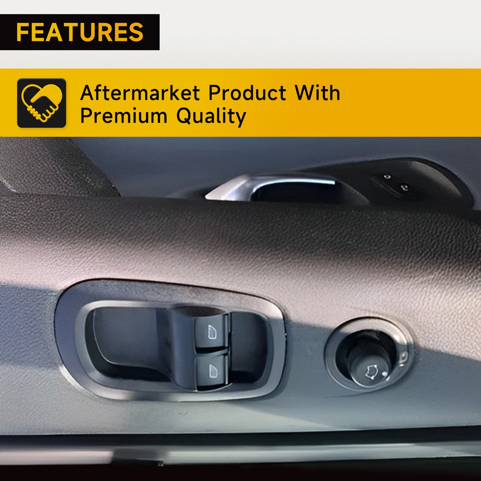 Dubbele raamschakelaar voor Ford Transit MK8 Custom 2014+ bestuurderszijdeur 1791339