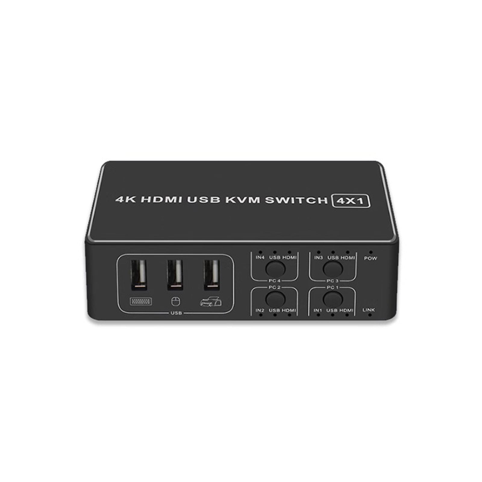 HDMI KVM-switch vier-naar-één kanaalconverter Ondersteunt BLKVM PIKVM