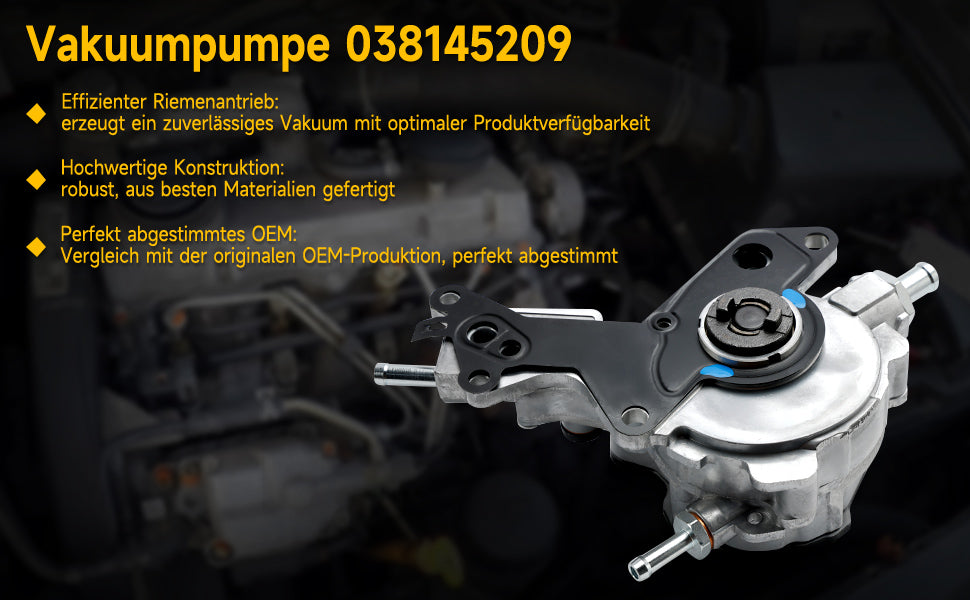 Pompa a vuoto 038145209 per Audi A2 A3 A4 A6 2000-2010 1.4 TDI/1.9 TDI/2.0 TDI