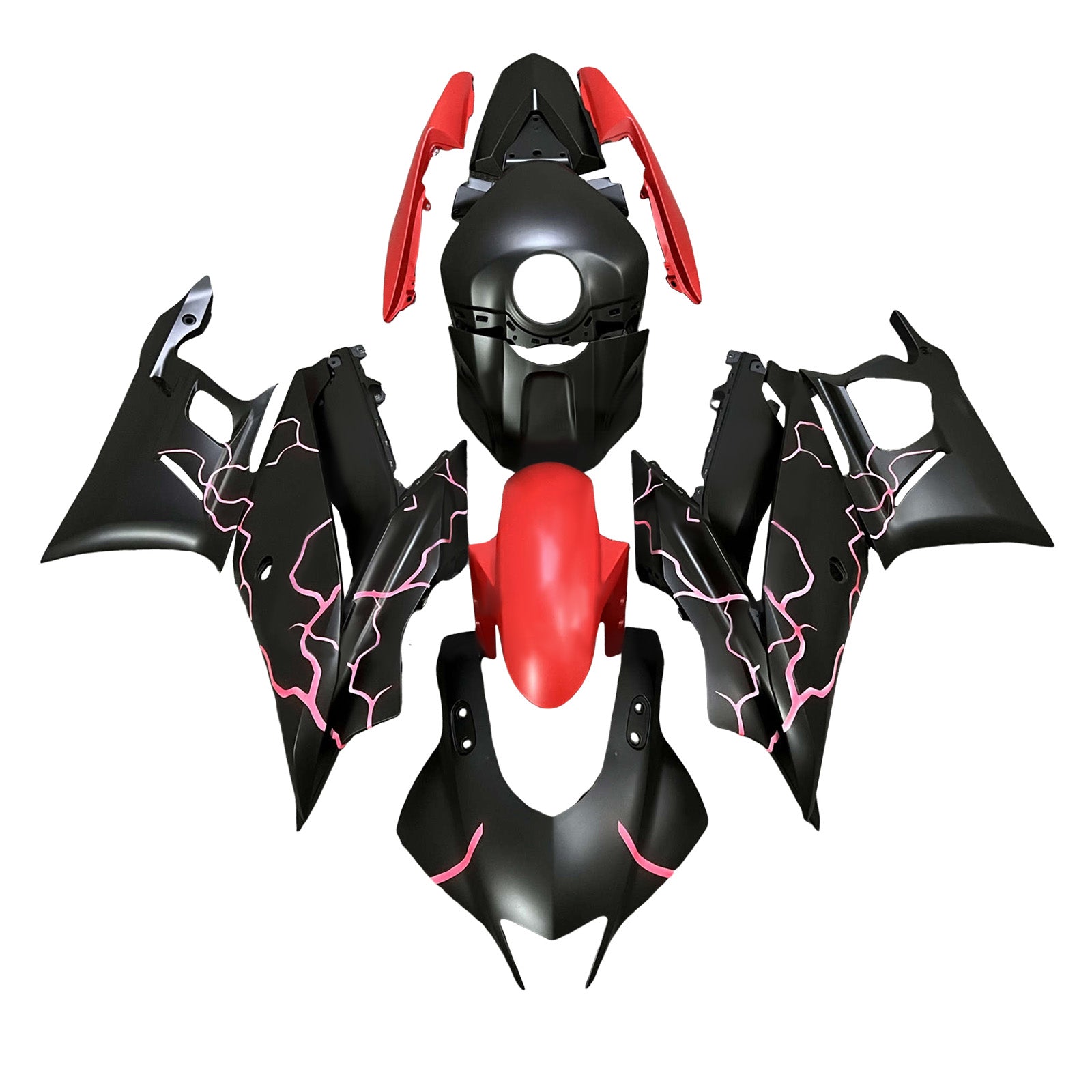 Injection Fairing Kit Bodywork Plastic ABS fit For Yamaha YZF-R3 R25 2019-2021