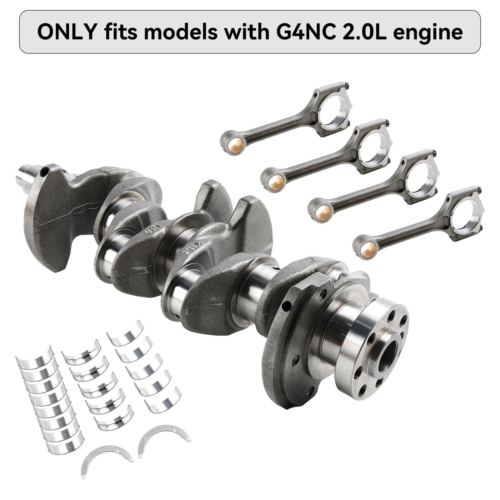 G4NC 2.0L Engine Crankshaft Conrod Main & Rod Bearing Kit for Hyundai KIA Soul