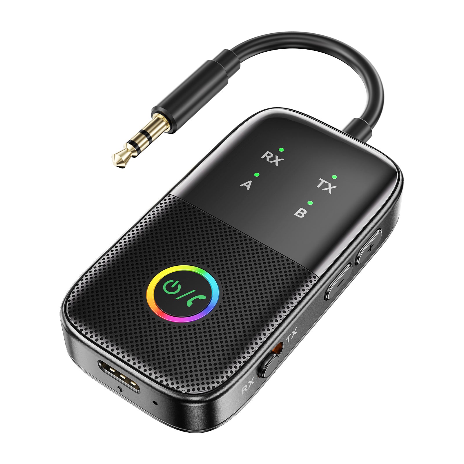 Bluetooth mottaker sender to-i-ett aux bil håndfri adapter to-to-to