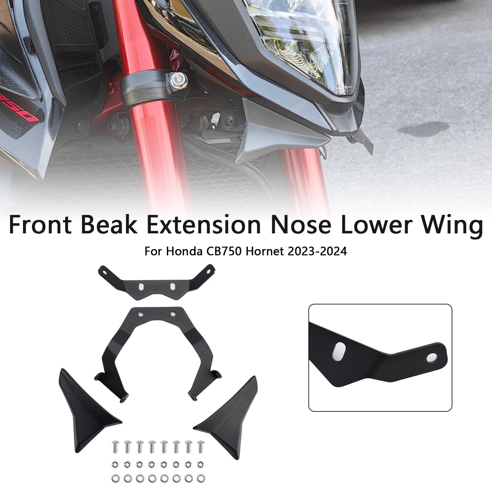 2023-2024 Honda CB750 Hornet Front Beak Extension Nose Lower Wing