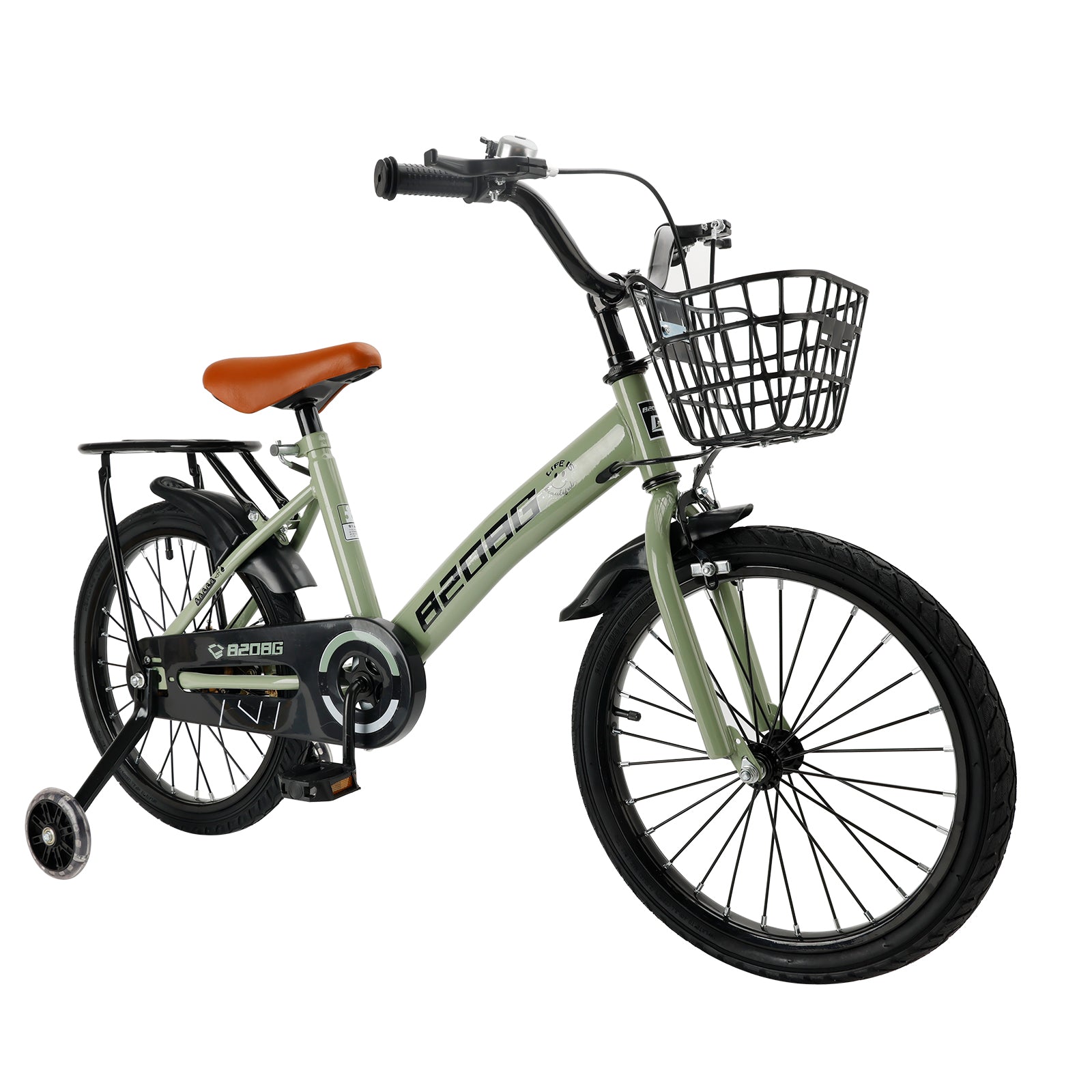 18 inch kinderfiets BMX kinderfiets voor kinderen van 7-9 jaar met extra wielen