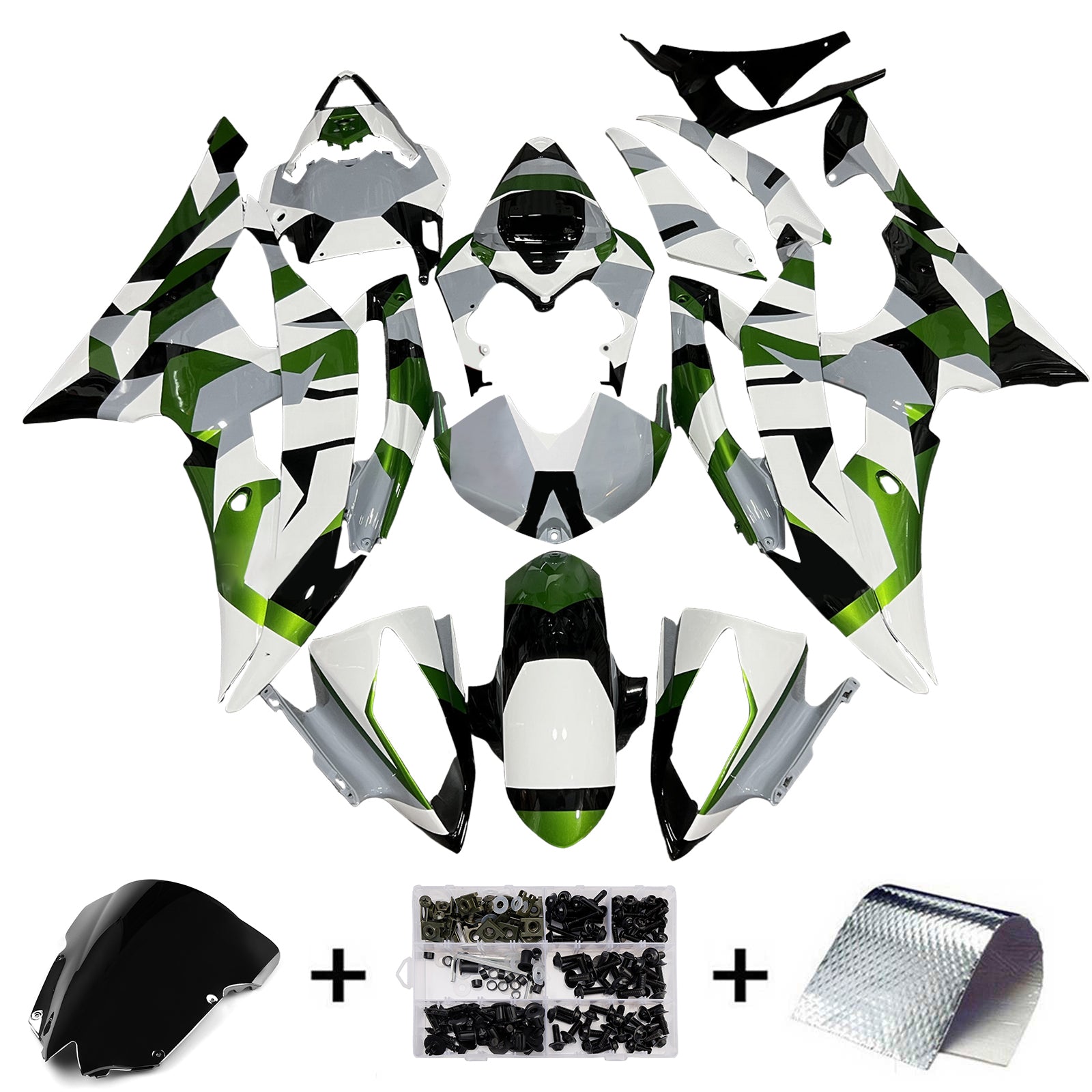 Kit de carénage d'injection carrosserie plastique ABS pour Yamaha YZFR6 YZF-R6 2008-2016