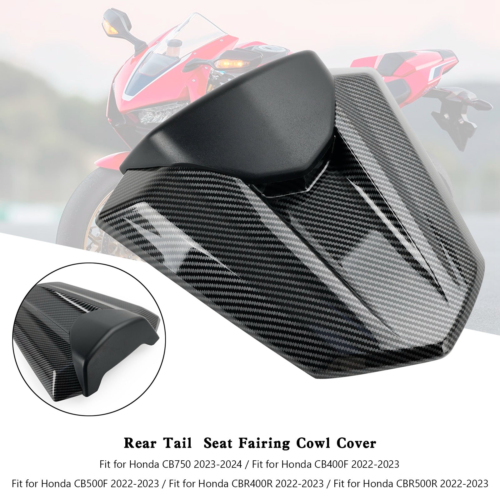 Housse de carénage de siège arrière Honda CBR500R 2022-2023