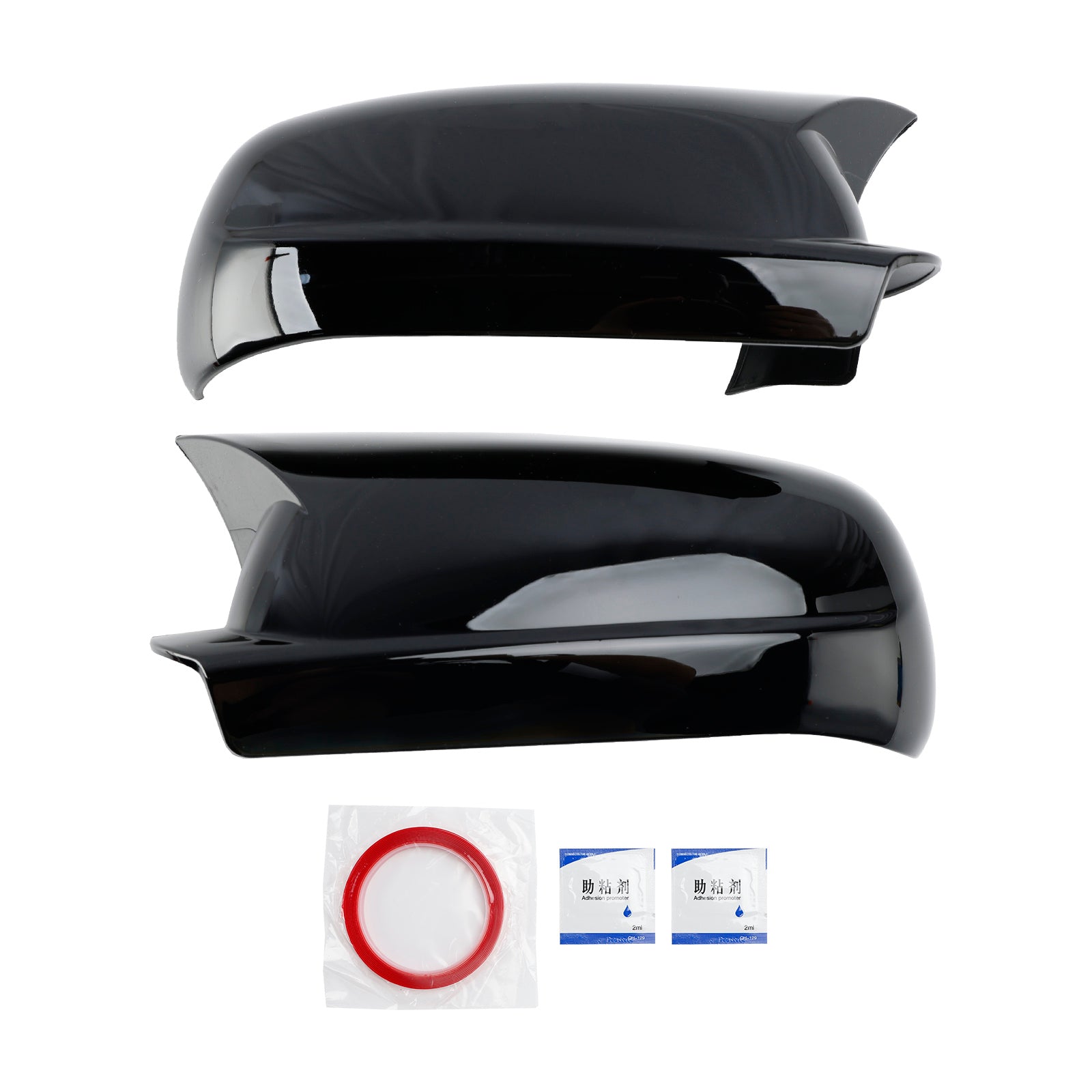 1998-2004 VW Golf Mk4 Gloss Black Wing Door Mirror Cover Caps Left + Right 3B0857537B