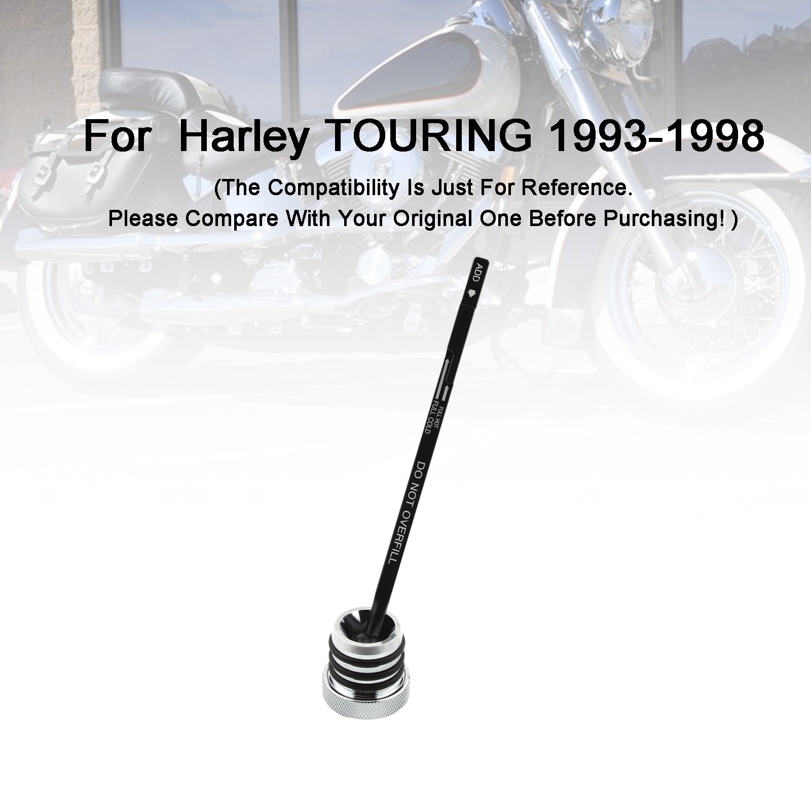 Bouchon de réservoir de jauge d'huile Harley TOURING FLHT FLHS FLTC 1993-1998, bouchon 0710-0002