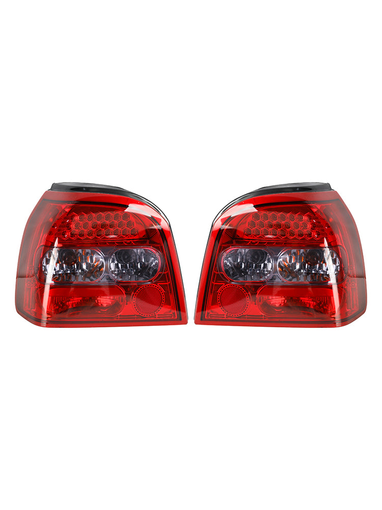 1992-1997 VW GOLF MK3 MK 3 III 2PCS Clear LED Rear Tail Lights Lamps