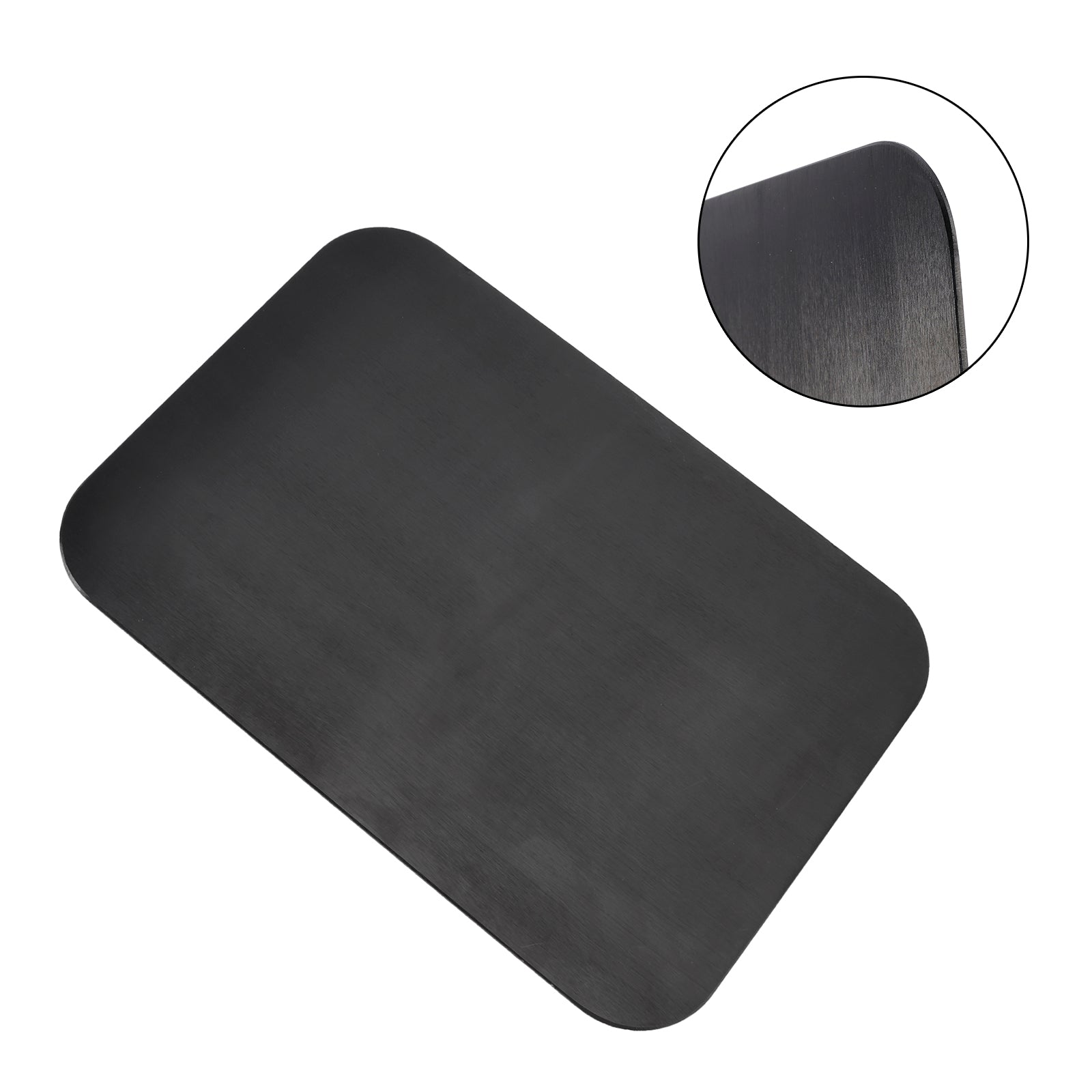 Plaque d'immatriculation quadrilatère vierge en alliage d'aluminium, bricolage universel pour moto