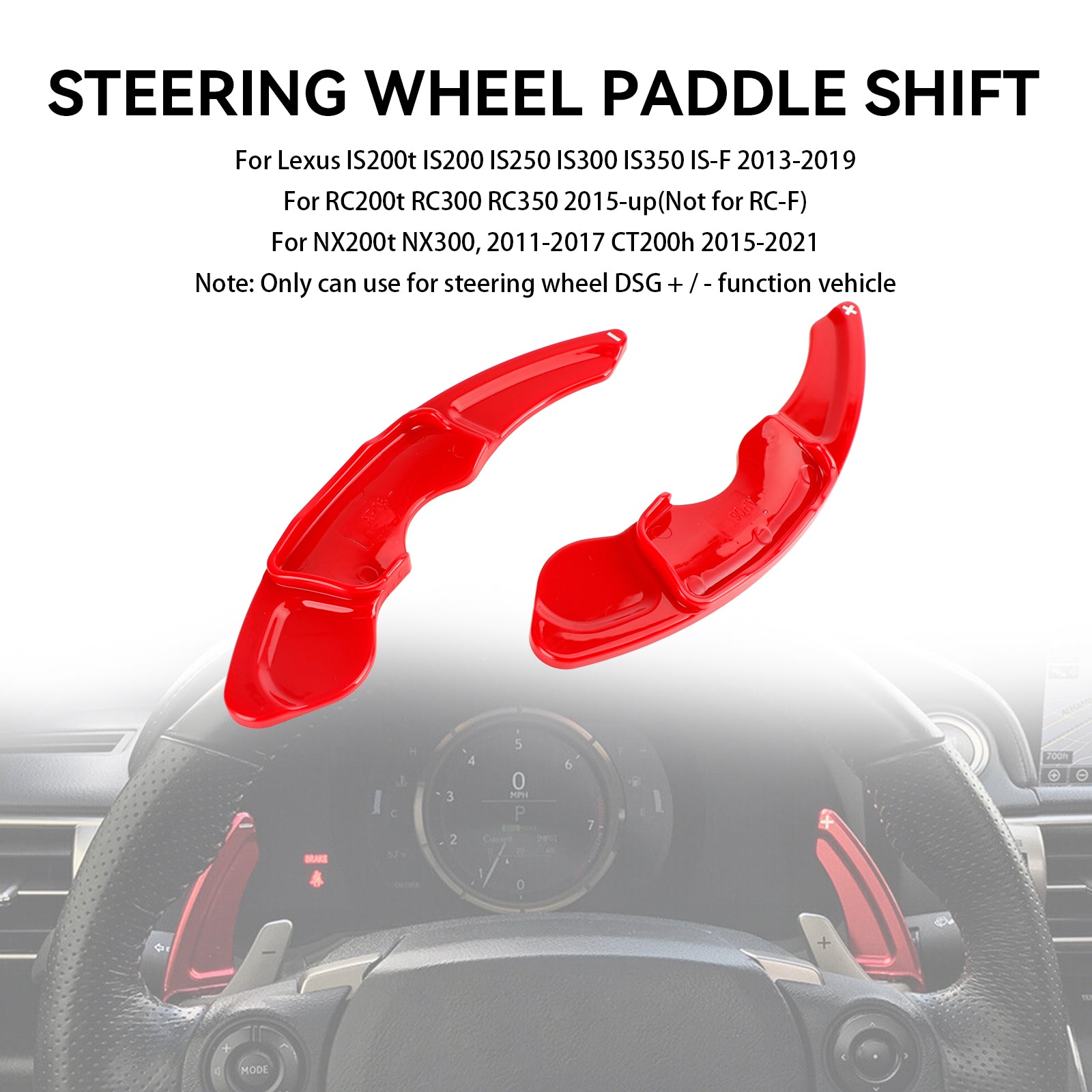Stuurwielpaddle-shifterverlengingen voor Lexus IS RC RCF NX