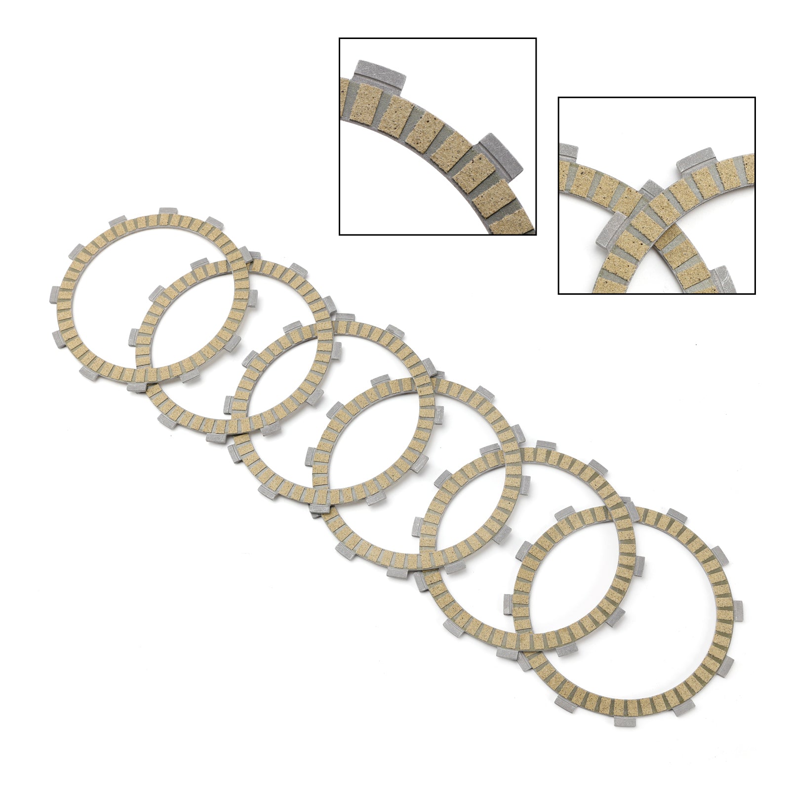 Clutch Friction Plate Kit for Kawasaki KR250 KR-I 1988-1989 KR-IR 1989-1990