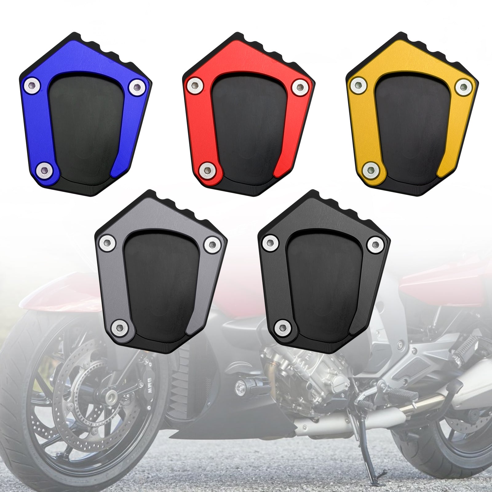 Coussin de plaque d'agrandissement de béquille adapté à la BMW K1600 2016 – 2022