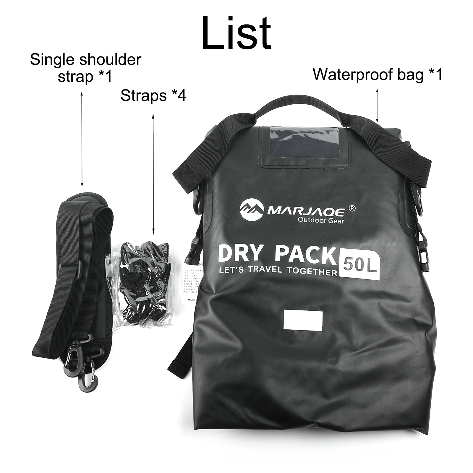 Sac de rangement de rangement latéral universel sac à rangement Pu 50L pour moto jaune