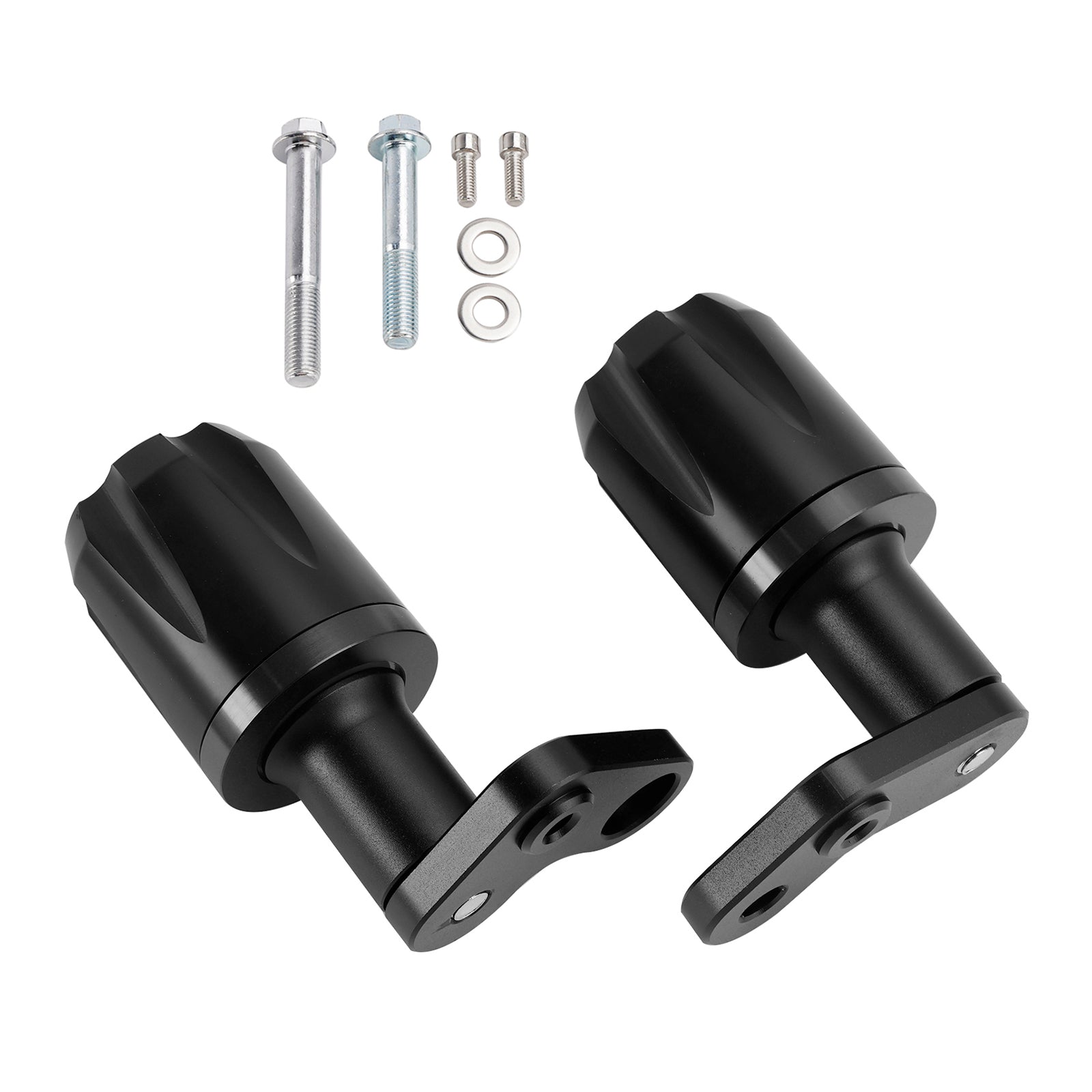 2024-2025 Kawasaki Zx-6R Zx 6R Cnc Anti-Crash Frame Sliders Protector Black Black