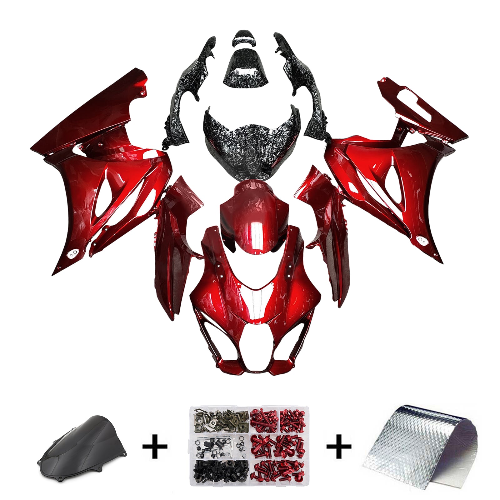 2017-2025 Suzuki GSXR1000 K17 Kit de carenagem de injeção de injeção Plástico ABS #101