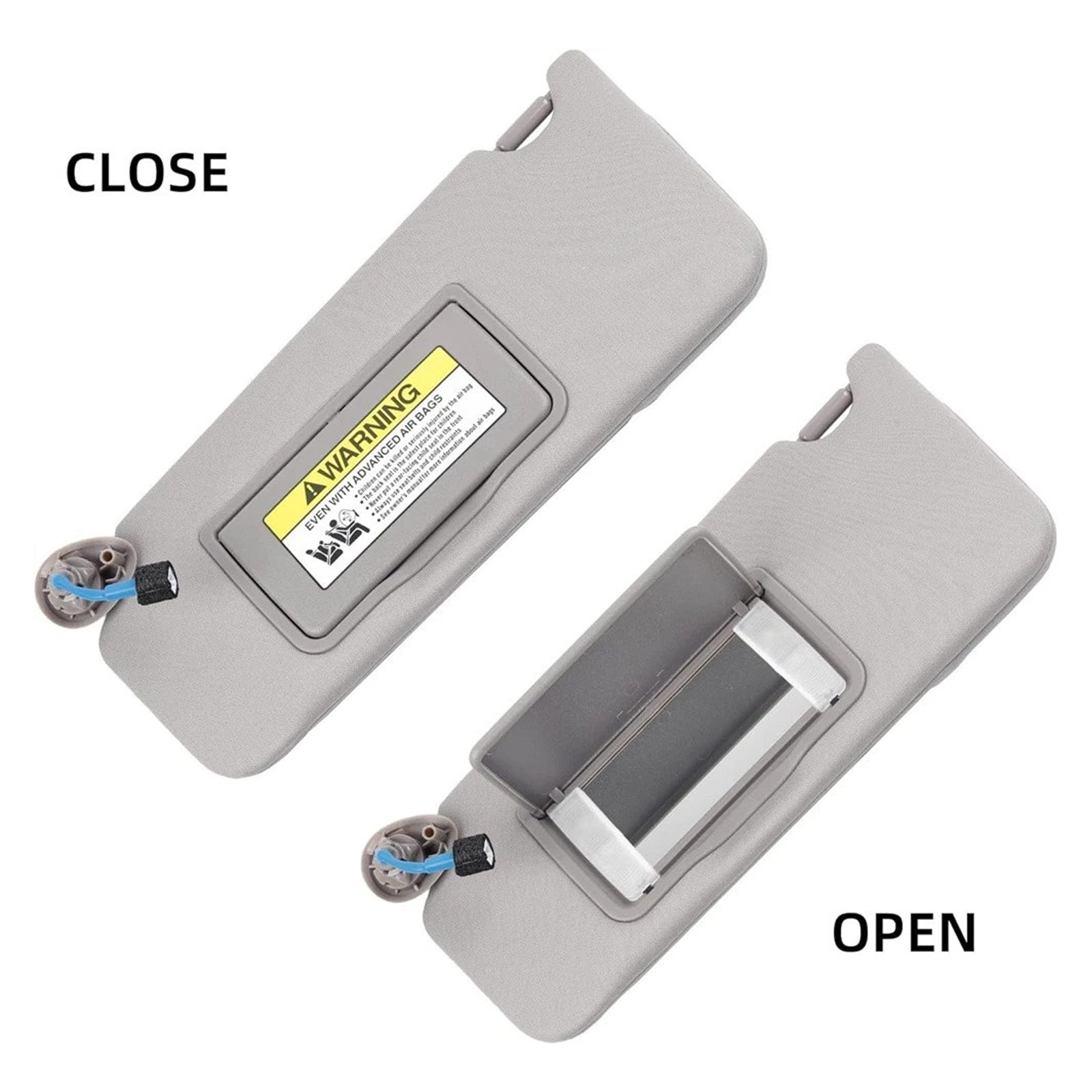 Pair Of Gray Sun Visor 83280TA5A51ZA For Honda Accord 2008-2017