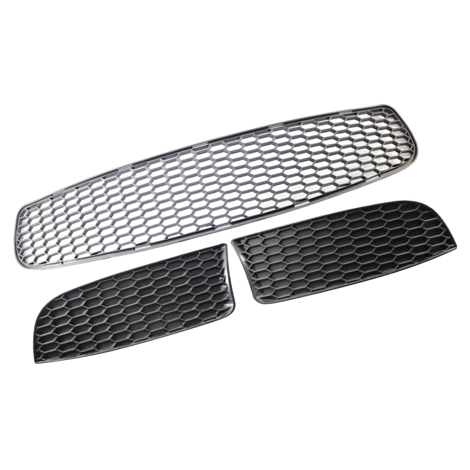 Front Bumper Lower Grille Set For BMW 3 Series E90 E92 E93 M3 Style 2009-2011