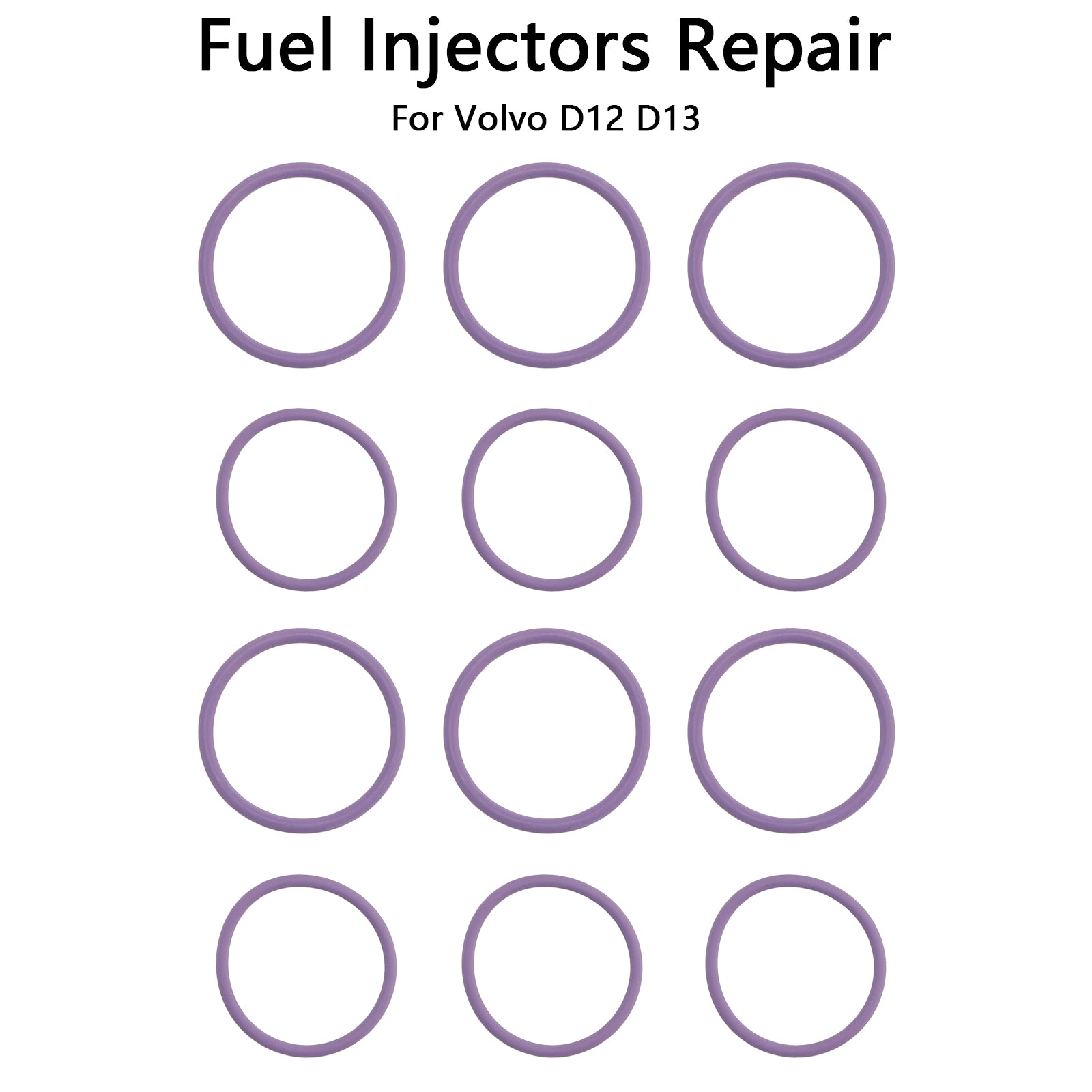 Volvo D12 / D13 External 6PCS Fuel Injectors Seal O-Ring 20517502 Kit