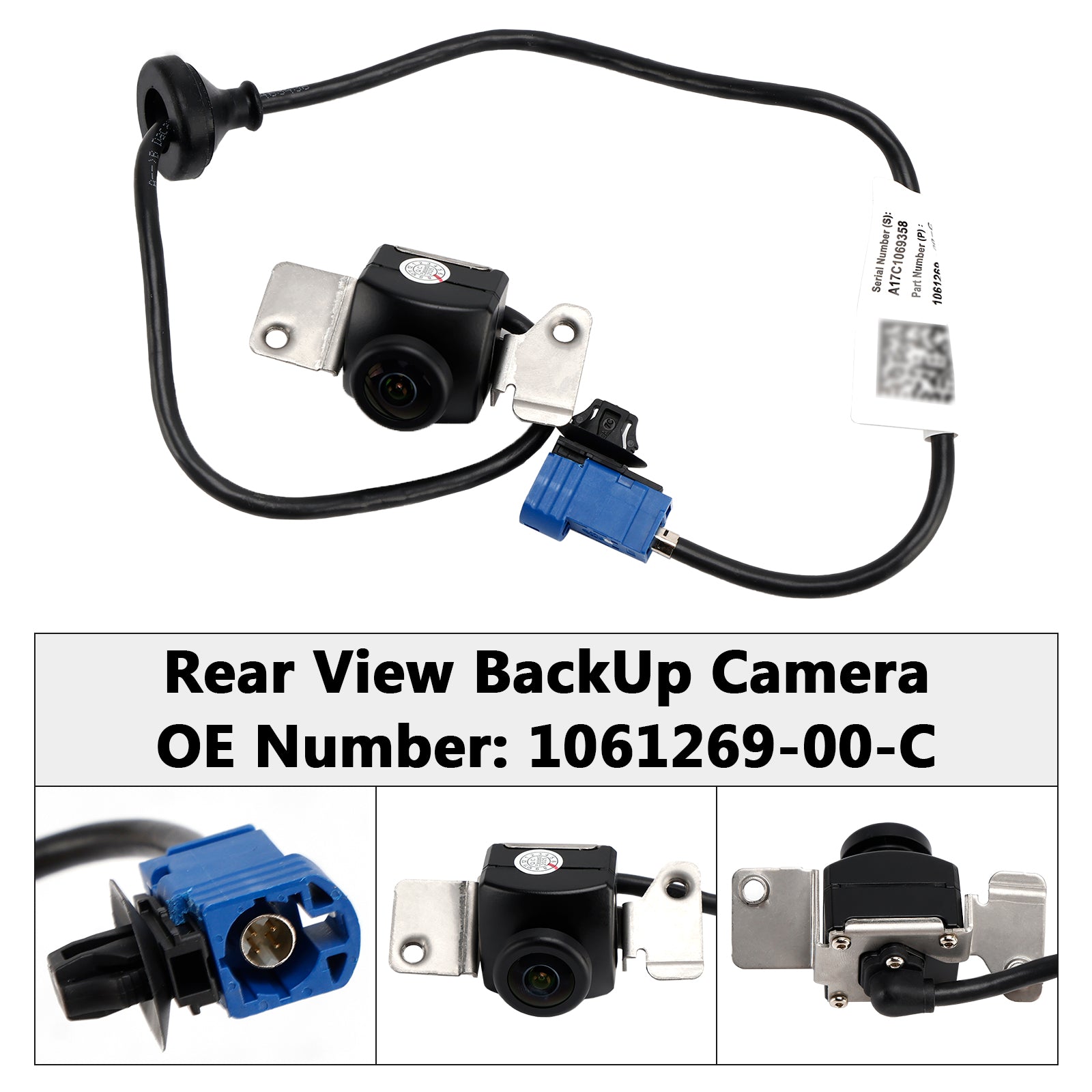 Câmera de backup de exibição traseira 1061269-00-C para Tesla Modelo X S 2012-2021