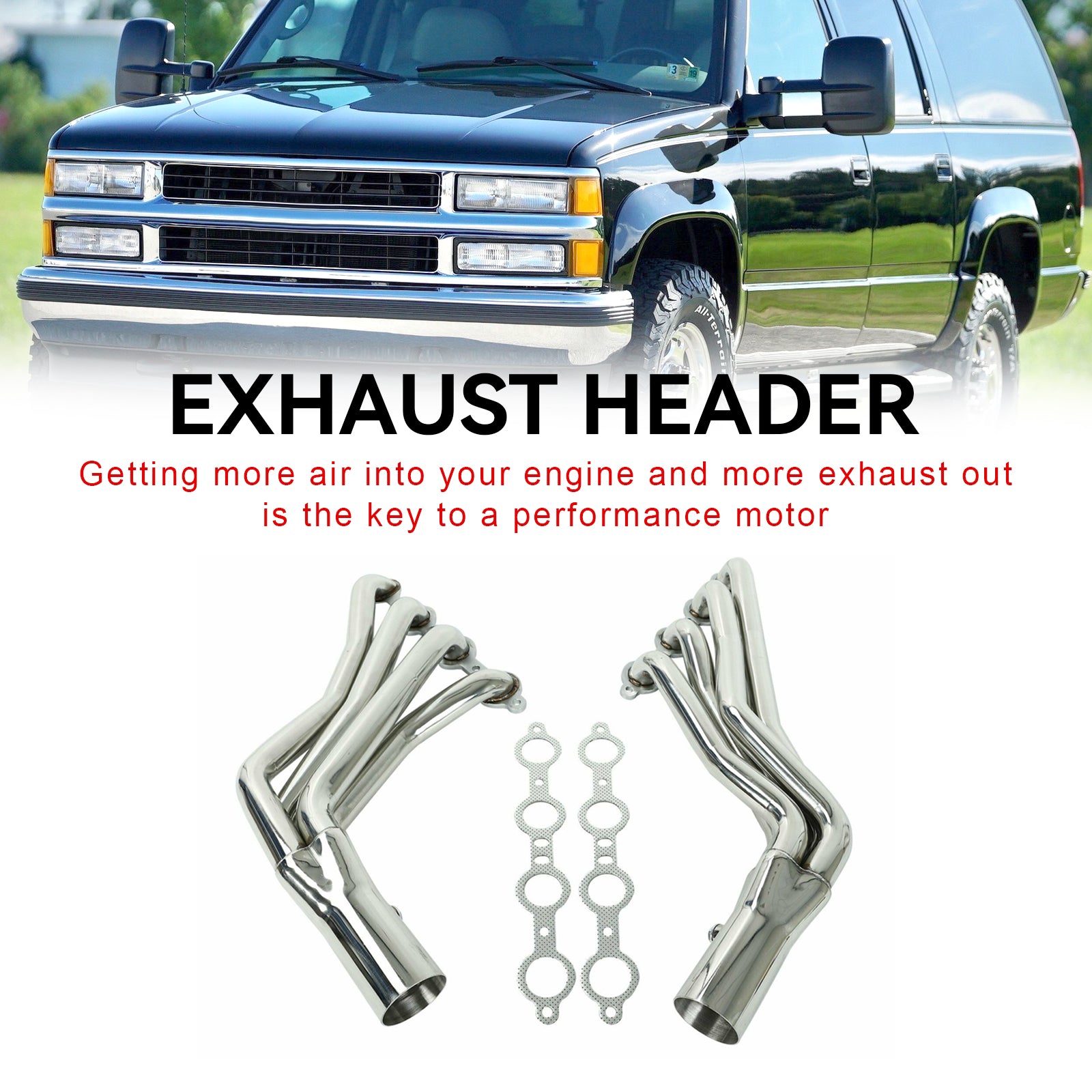 LS Swap Tube Headers 1-3/4" Geschikt voor Chevy Pontiac Buick LS1 LS2 LS3 LS6 LS7