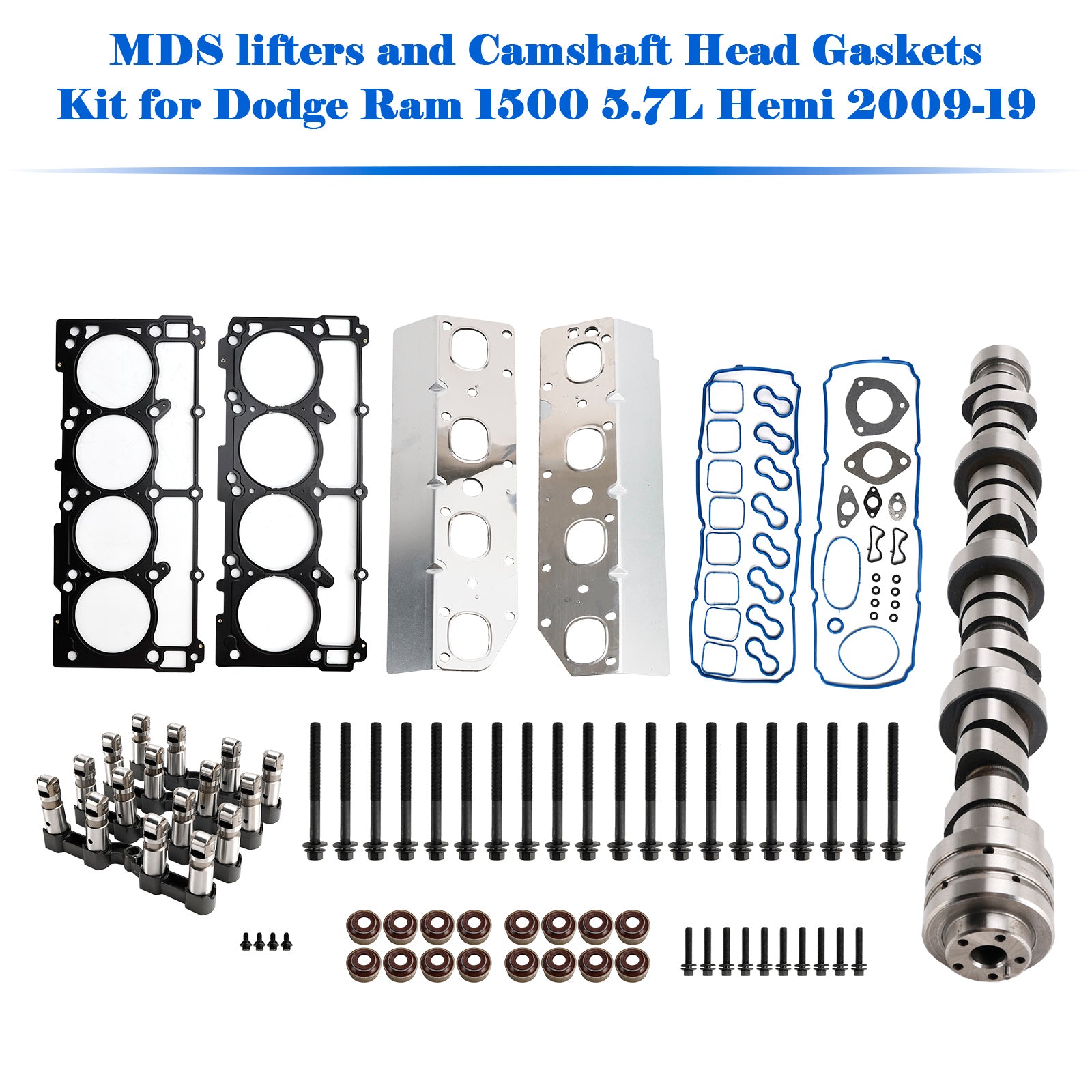 MDS lifters and Camshaft Head Gaskets Kit for Dodge Ram 1500 5.7L Hemi 2009-19