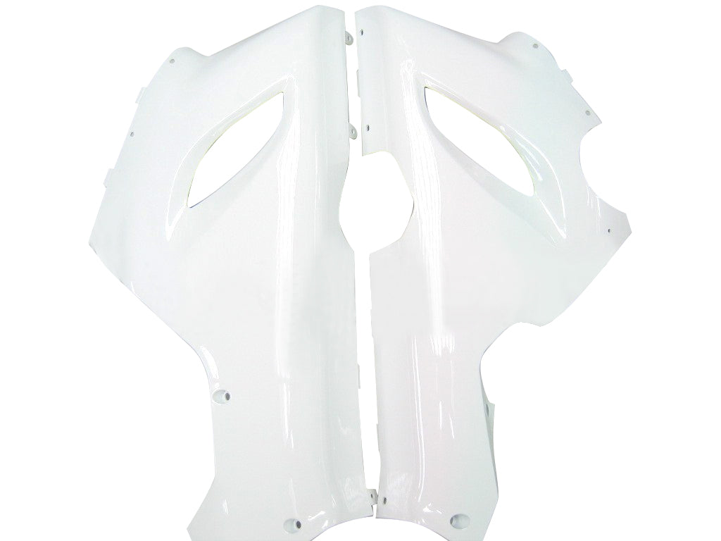 2005-2006 Kawasaki ZX6R 636 Fairings White ZX6R Ninja Racing Generic