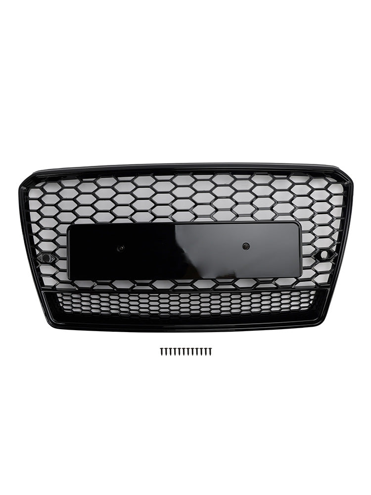 RS7 Style Honeycomb Mesh Front Grill Grille Fit Audi A7/S7 2012-2015 Black