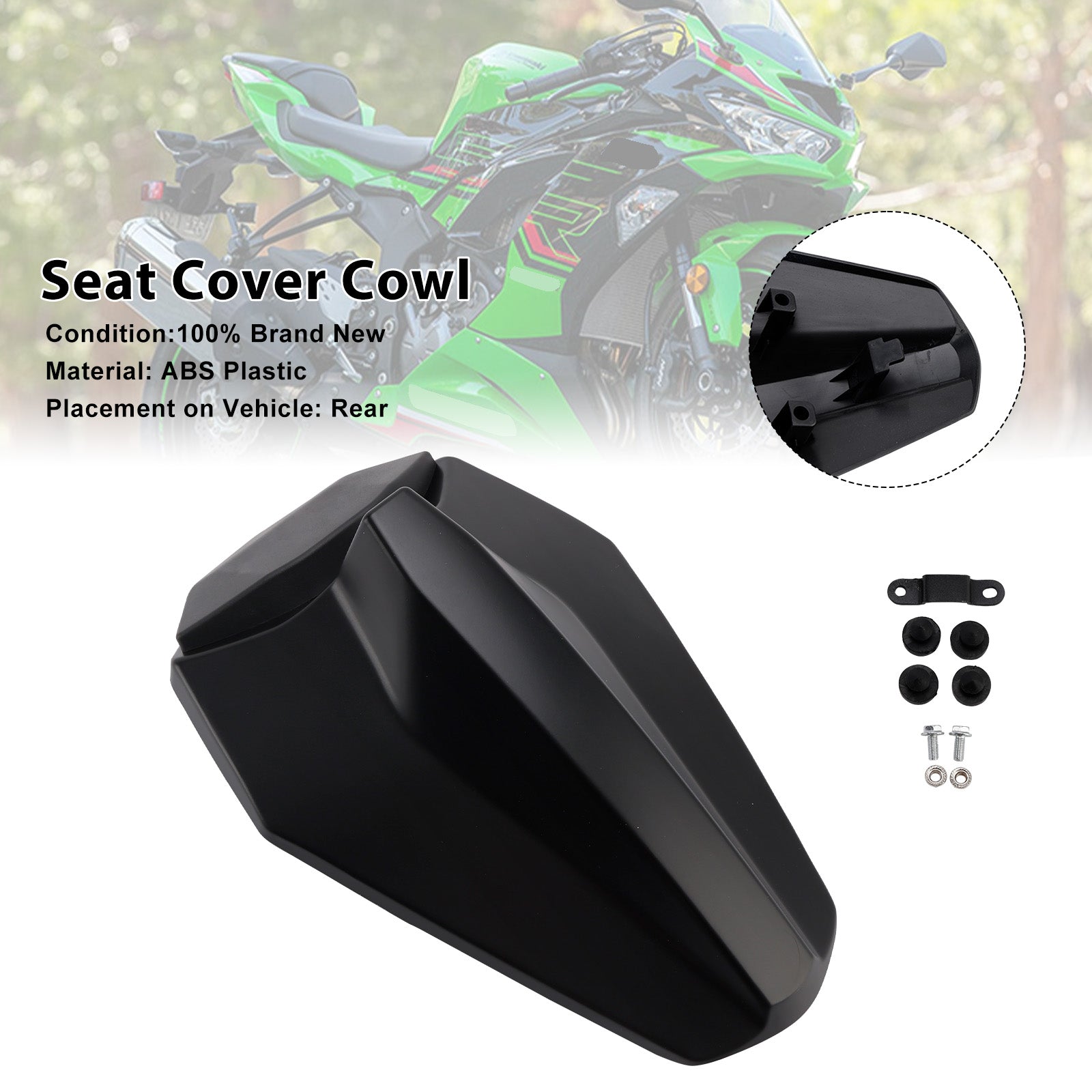 Racing Tail Rear Seat Fairing Cowl for Kawasaki ZX25R ZX4R ZX4RR 20-25