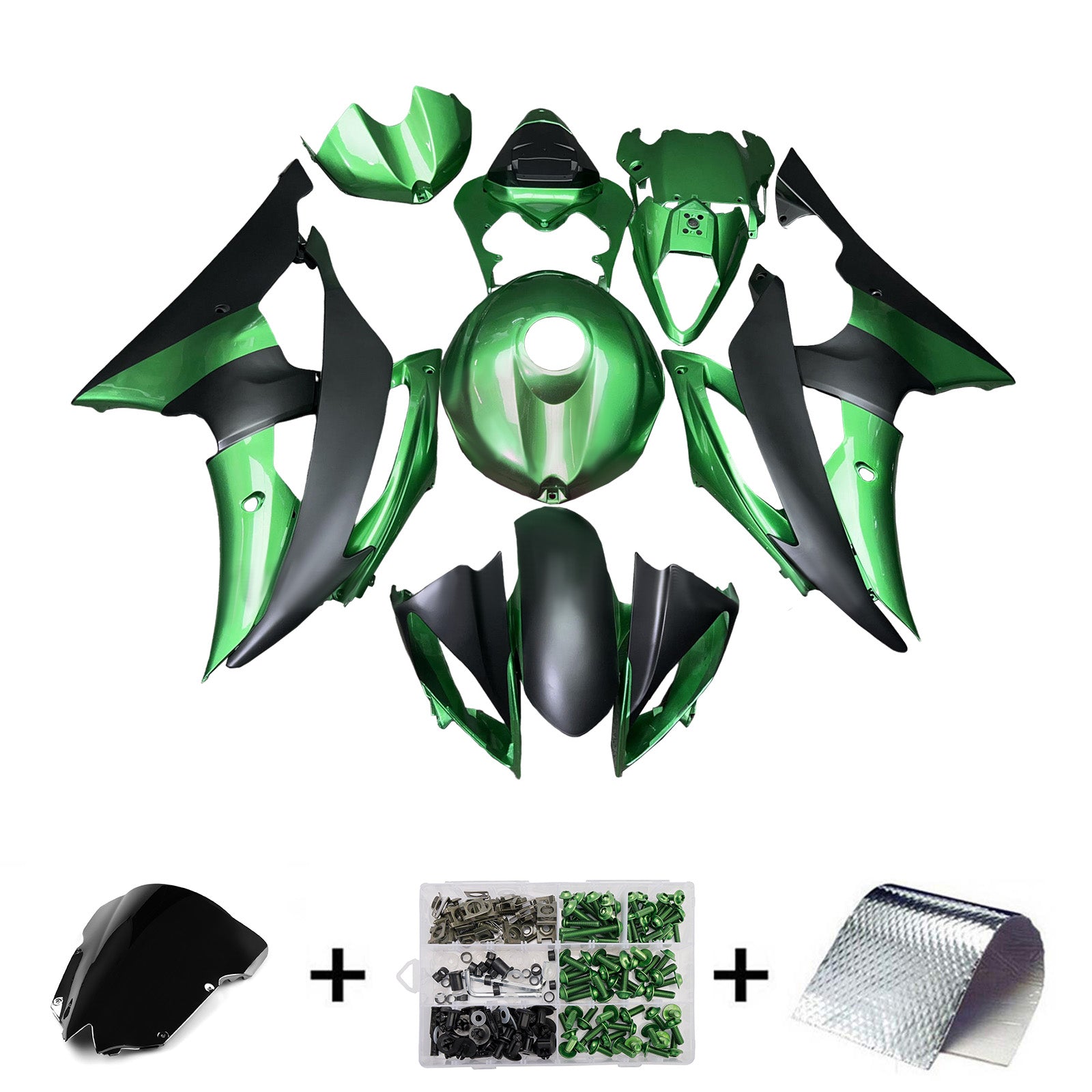 Kit de carénage d'injection carrosserie plastique ABS pour Yamaha YZFR6 YZF-R6 2008-2016