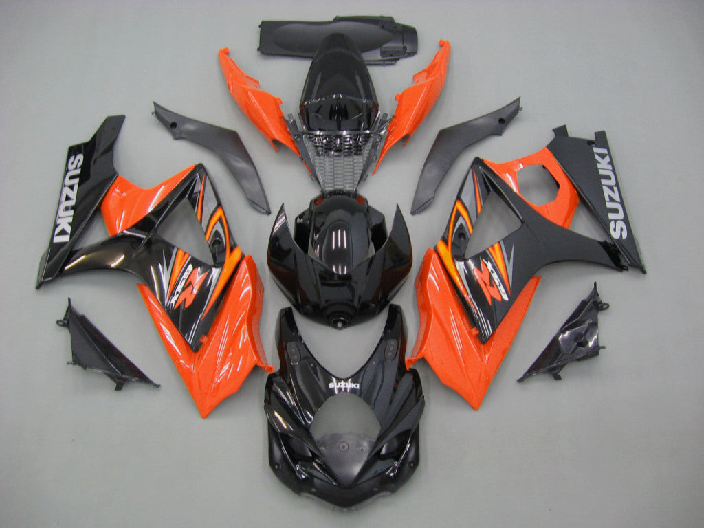 2007-2008 GSXR1000 oranje carrosseriekuip ABS spuitgegoten kunststoffen set algemeen