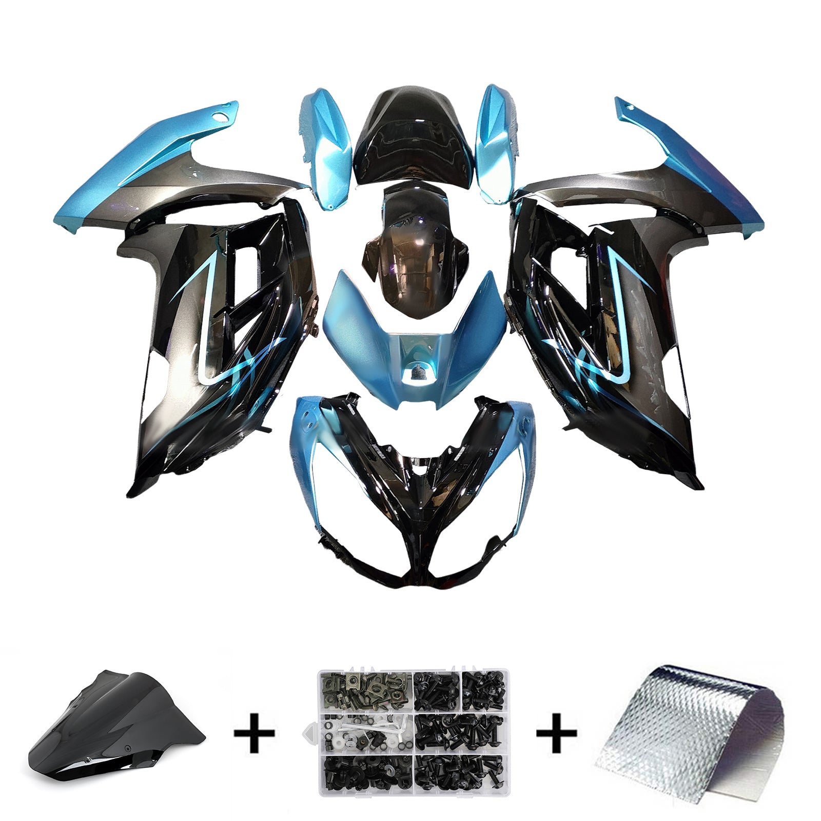 Injection Fairing Kit Bodywork Plastic ABS fit For Kawasaki ER-6F Ninja650 2012-2016