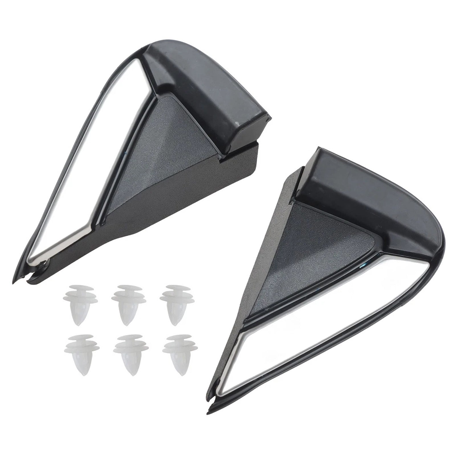 Par de molduras de cubierta de esquina de guardabarros de ventana delantera para GMC Terrain 2018-2024