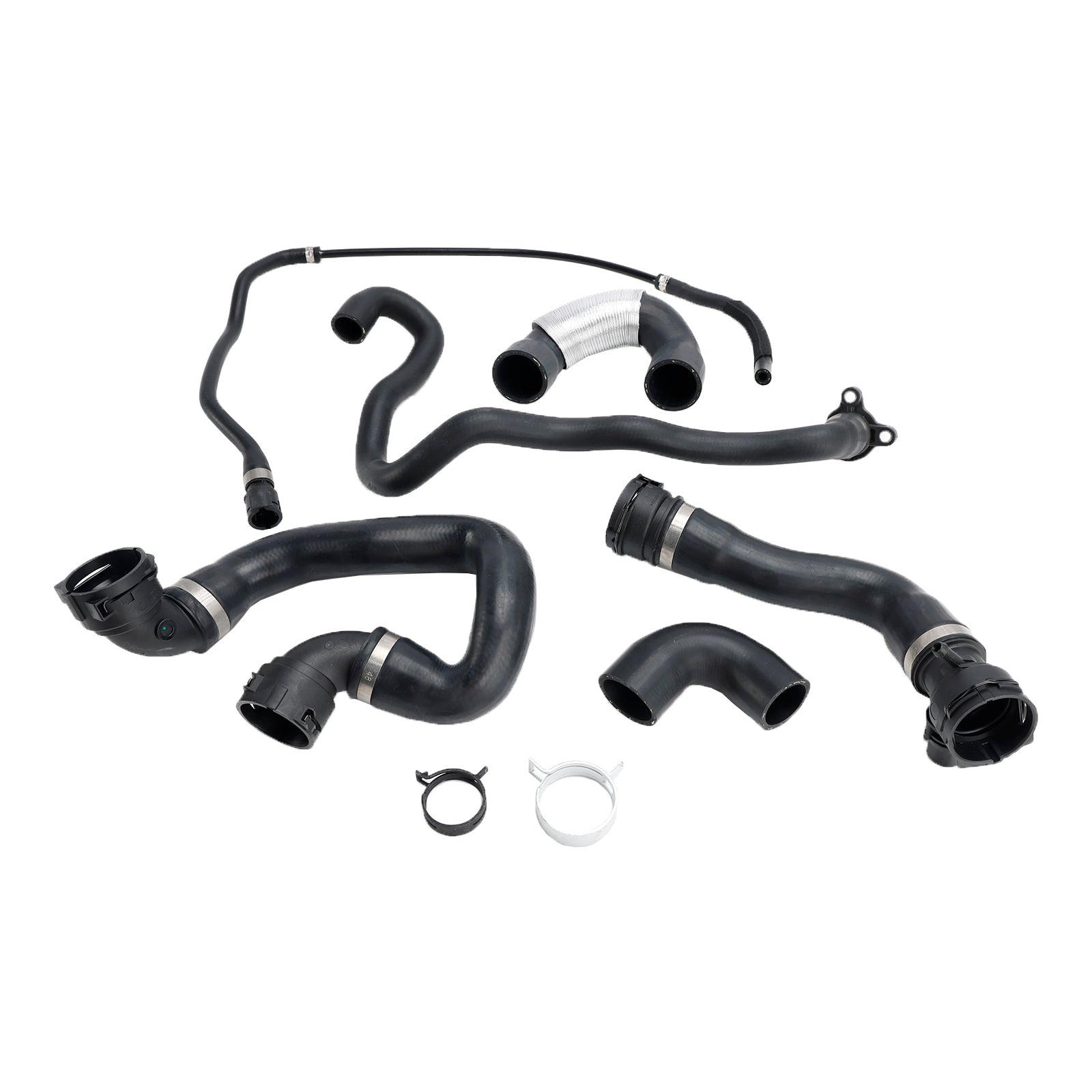 2007-2008 BMW 335xi 6PCS Radiator Coolant Water Hose Pipe Kit 17128634285