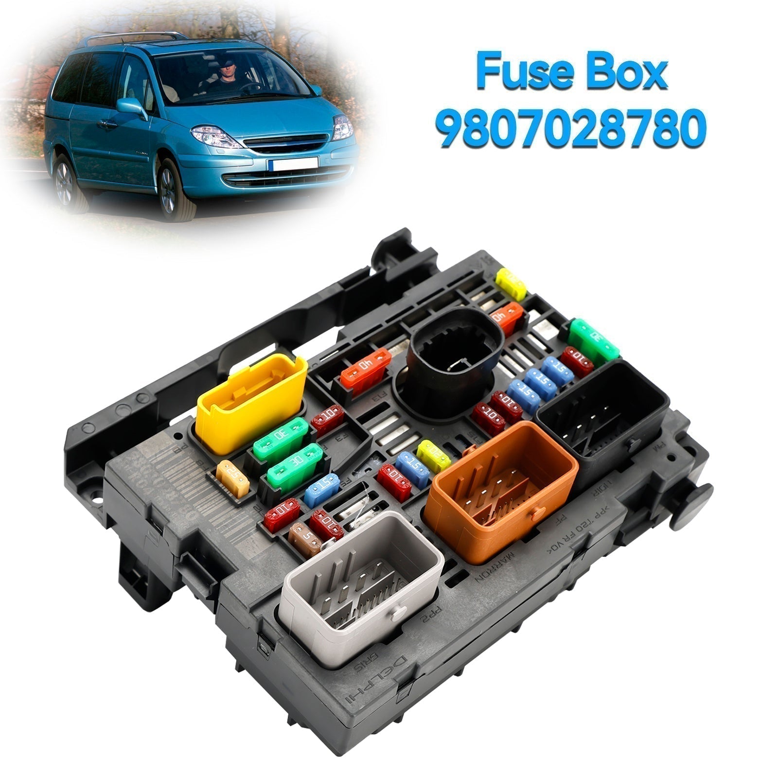 Caja de fusibles BSM 9807028780 para Peugeot Partner Tepee de 2007 en adelante