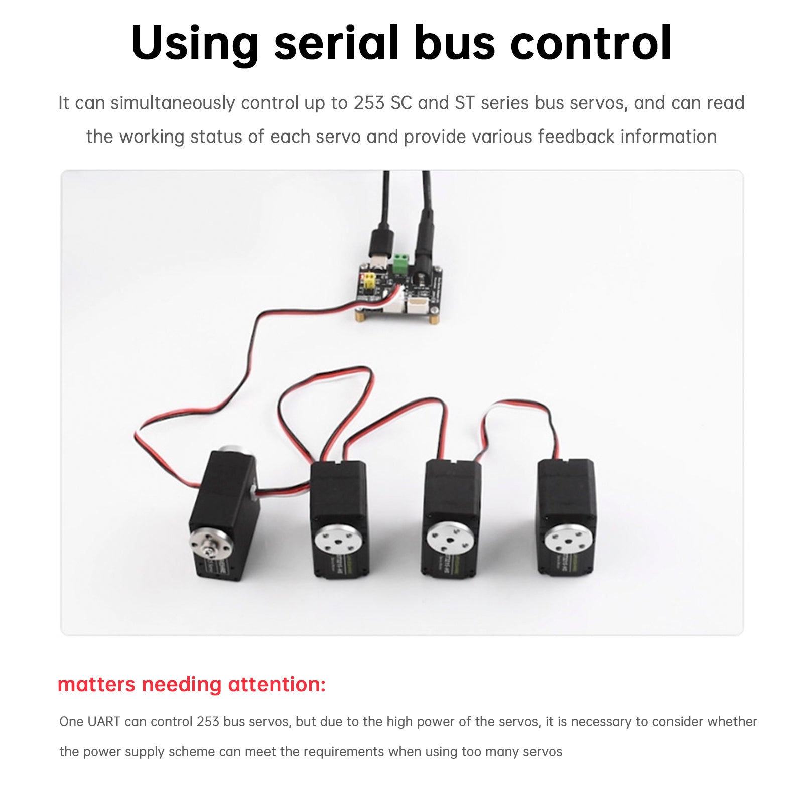 Raspberry Pi Seriële Bus Servo Driver Board Module USB/UART Communicatie ESP32