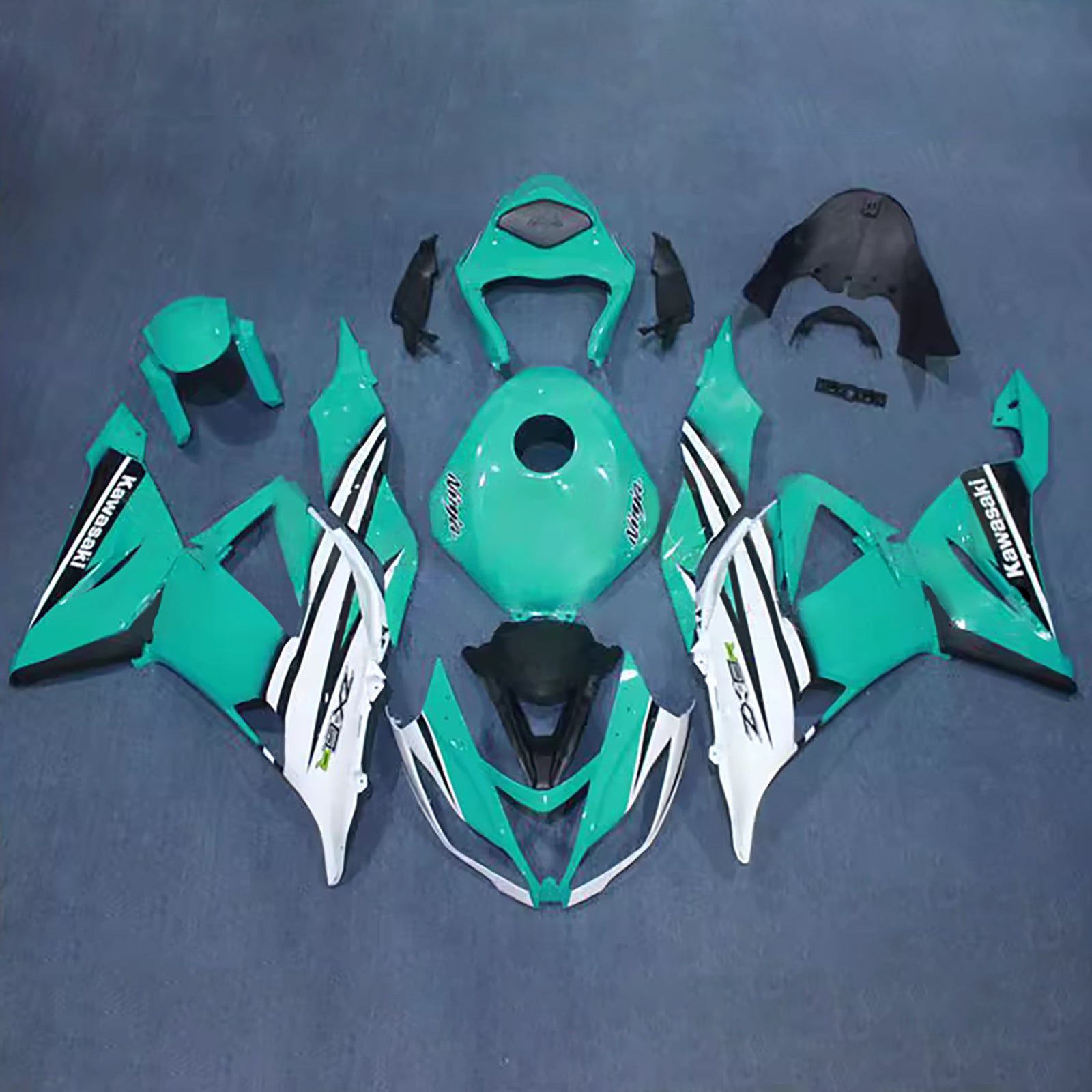 Kit carena iniezione carrozzeria in plastica ABS adatta per Kawasaki ZX6R 636 2013-2018