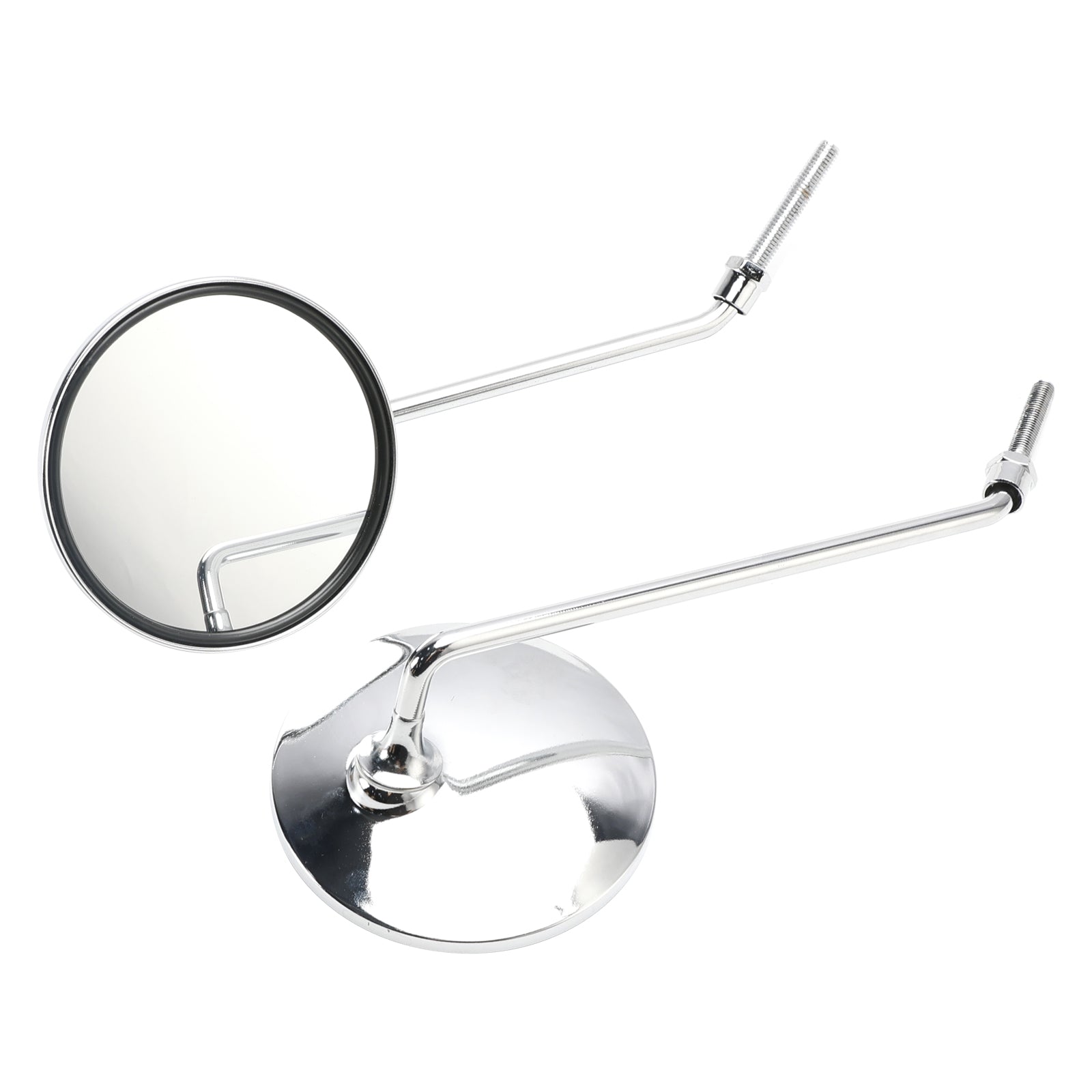 REAR VIEW MIRRORS CHROME MIRROR ROUND 8MM Fits HONDA PASSPORT C50 C70 C90