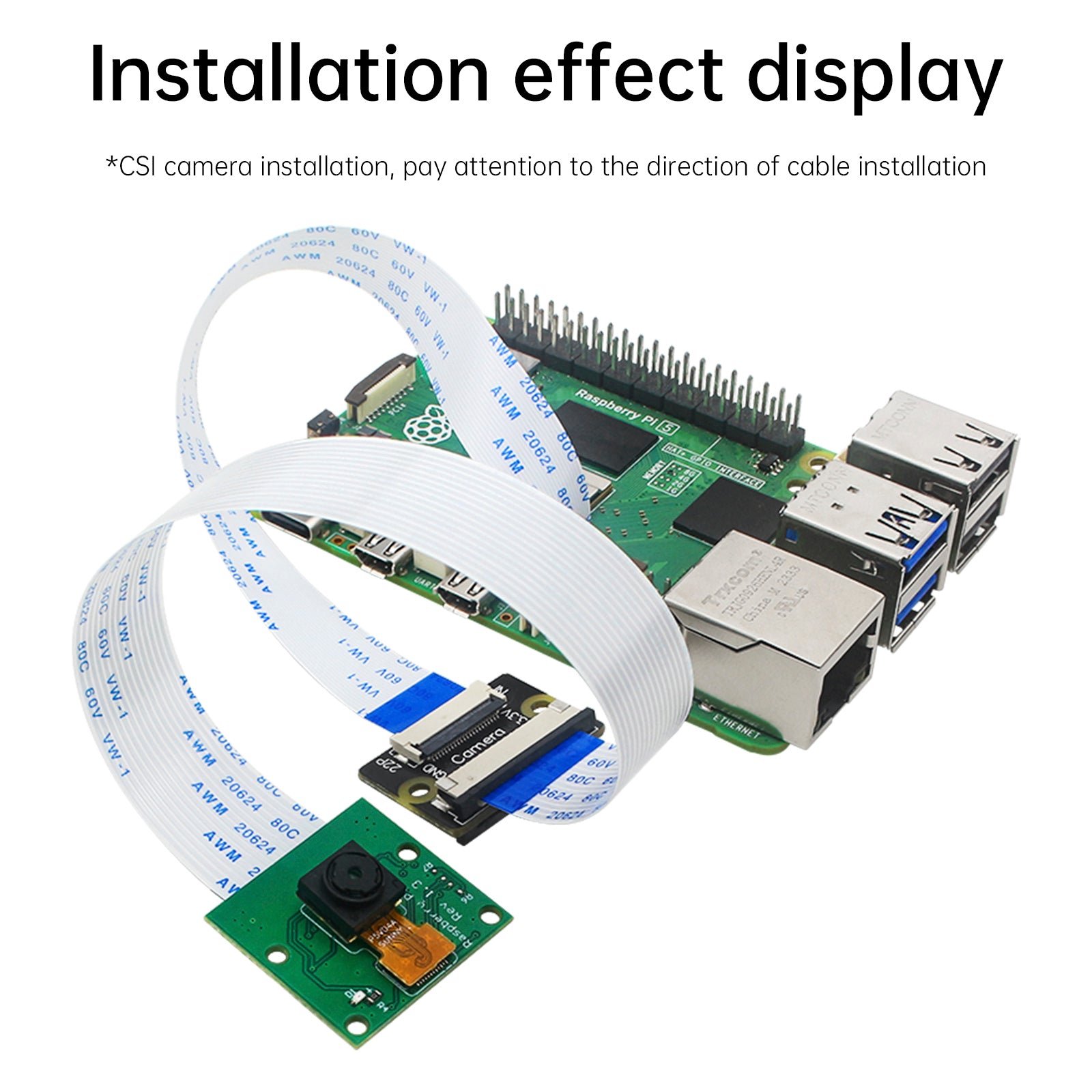 Raspberry Pi 5e generatie/pi Zero DSI Display CSI Camerakabeladapterkaart