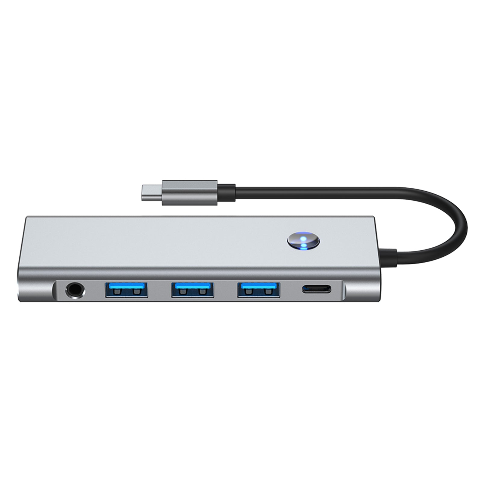 9 in 1 TYPE-C+USB3.0 USB2.0 HDMI SD/TF PD100W Audio Data Interface Hub Adapter