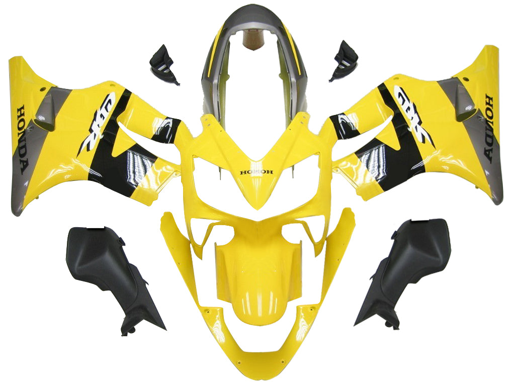 2004-2007 Honda CBR 600 F4i Yellow & Black CBR Racing Fairings Generic