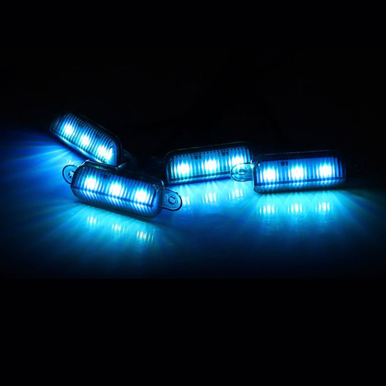 3ks predné mriežky LED osvetlenie RGB s ovládačom aplikácií pre vozidlá SUV