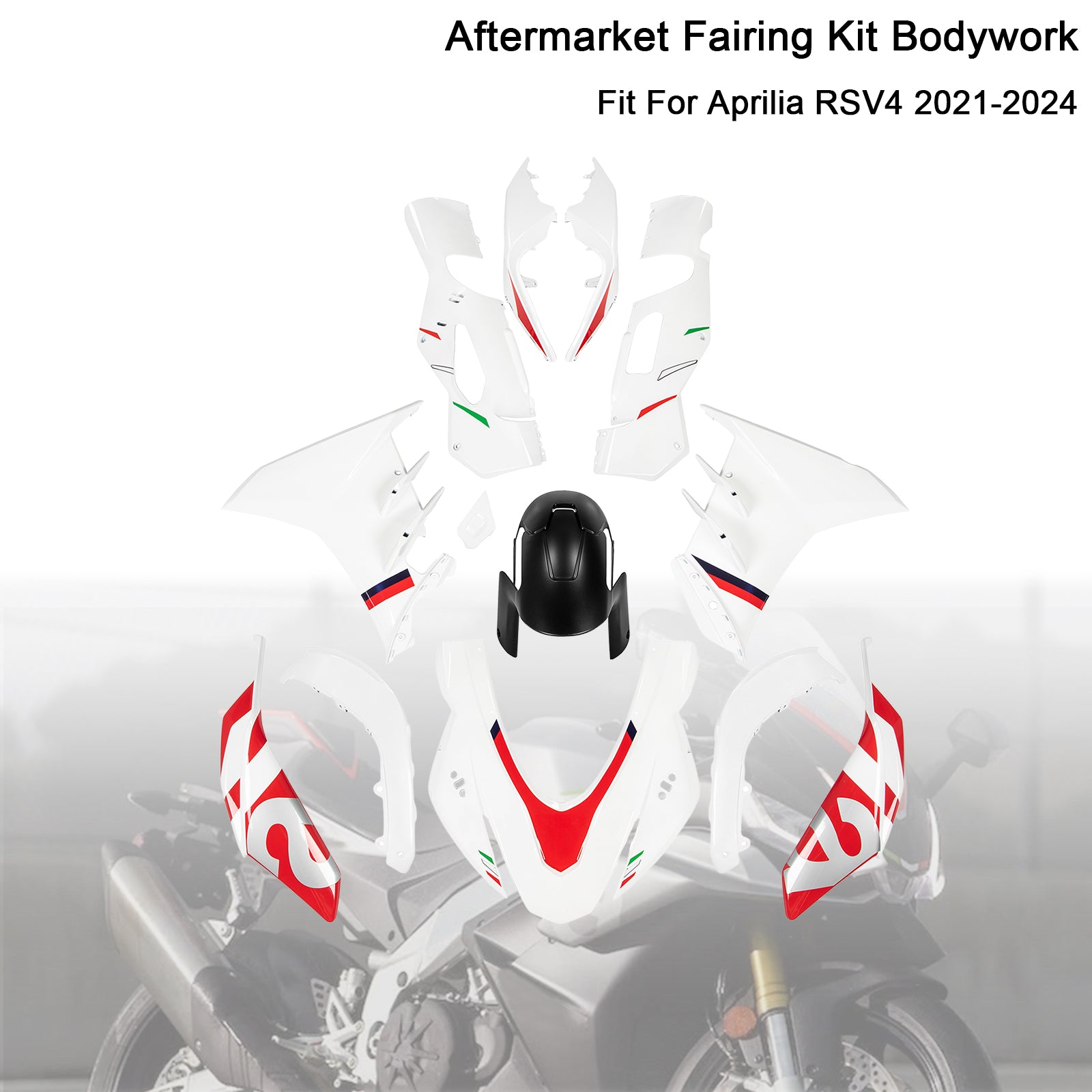 Injeção ABS Kit de carenagem de plástico de plástico para Aprilia RSV4 2021-2024