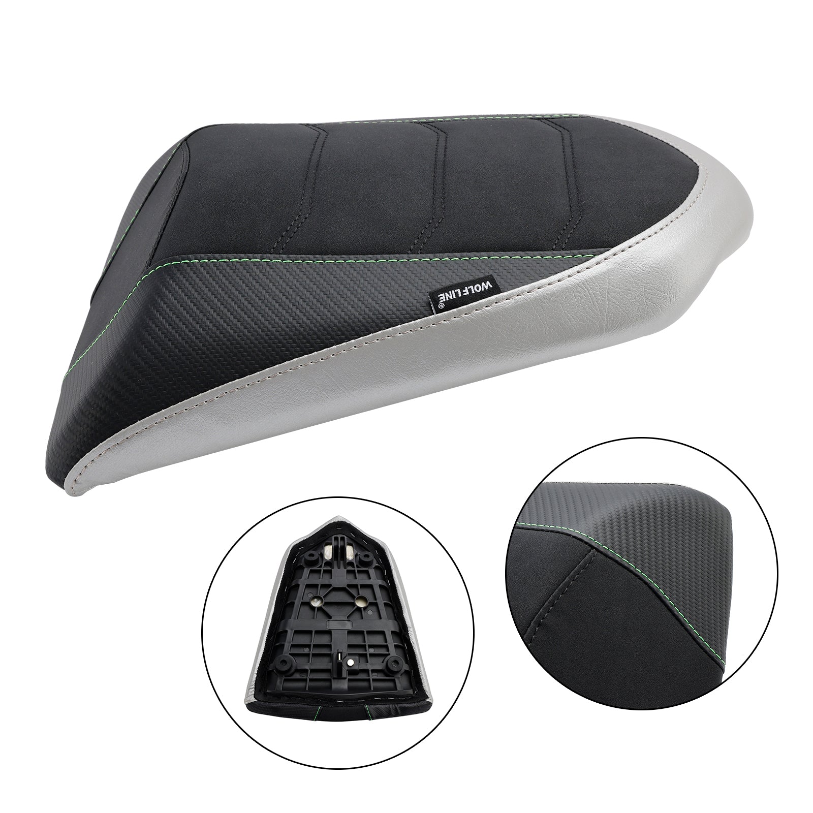 2022-2023 KAWASAKI Ninja 1000SX Coussin de siège passager arrière plat vert