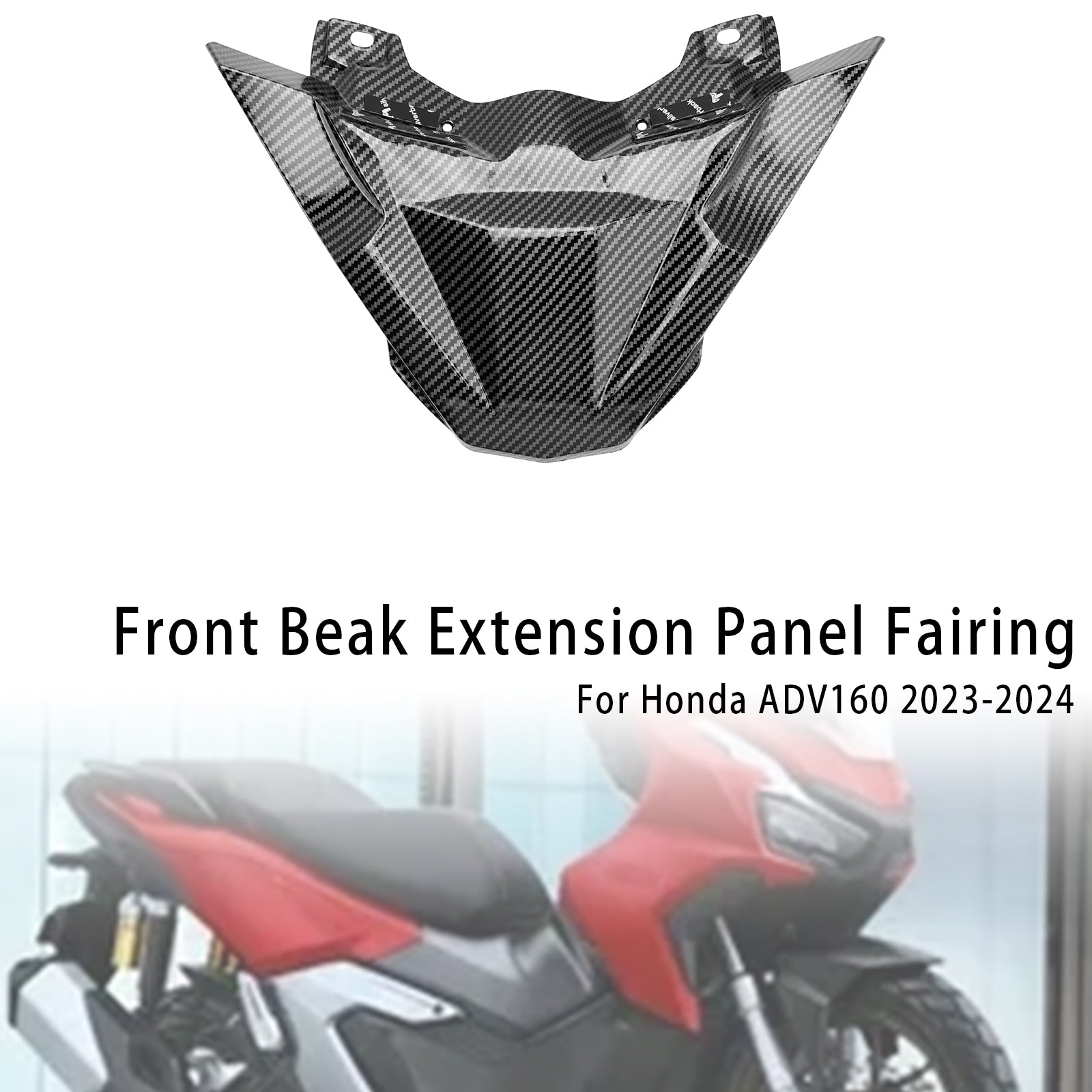 Front Beak Extension Nose Panel Fairing For Honda ADV 160 2023-2024