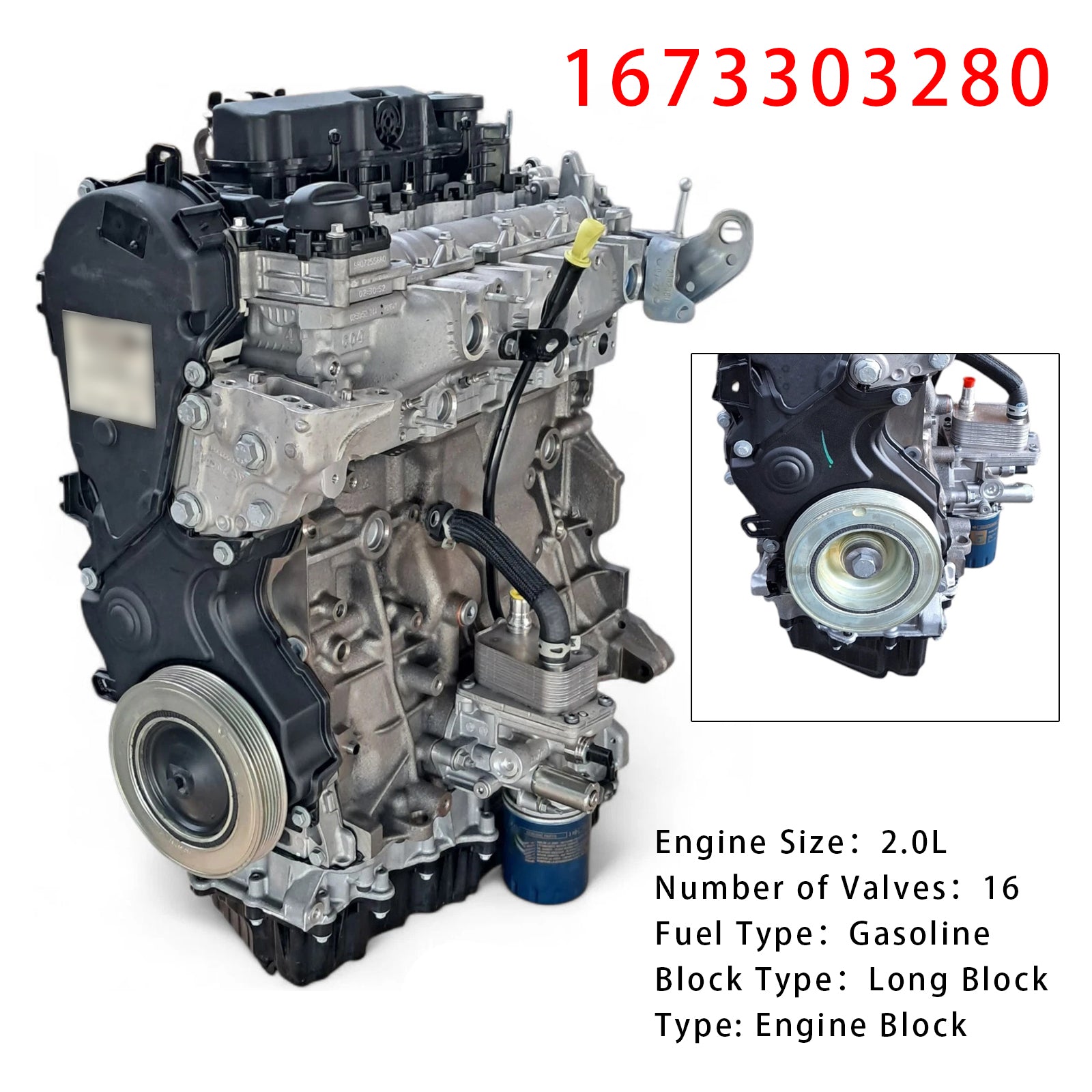Brand New 1673303280 Engine AH01 2.0 BlueHDi For Opel Vivaro C / Zafira Life
